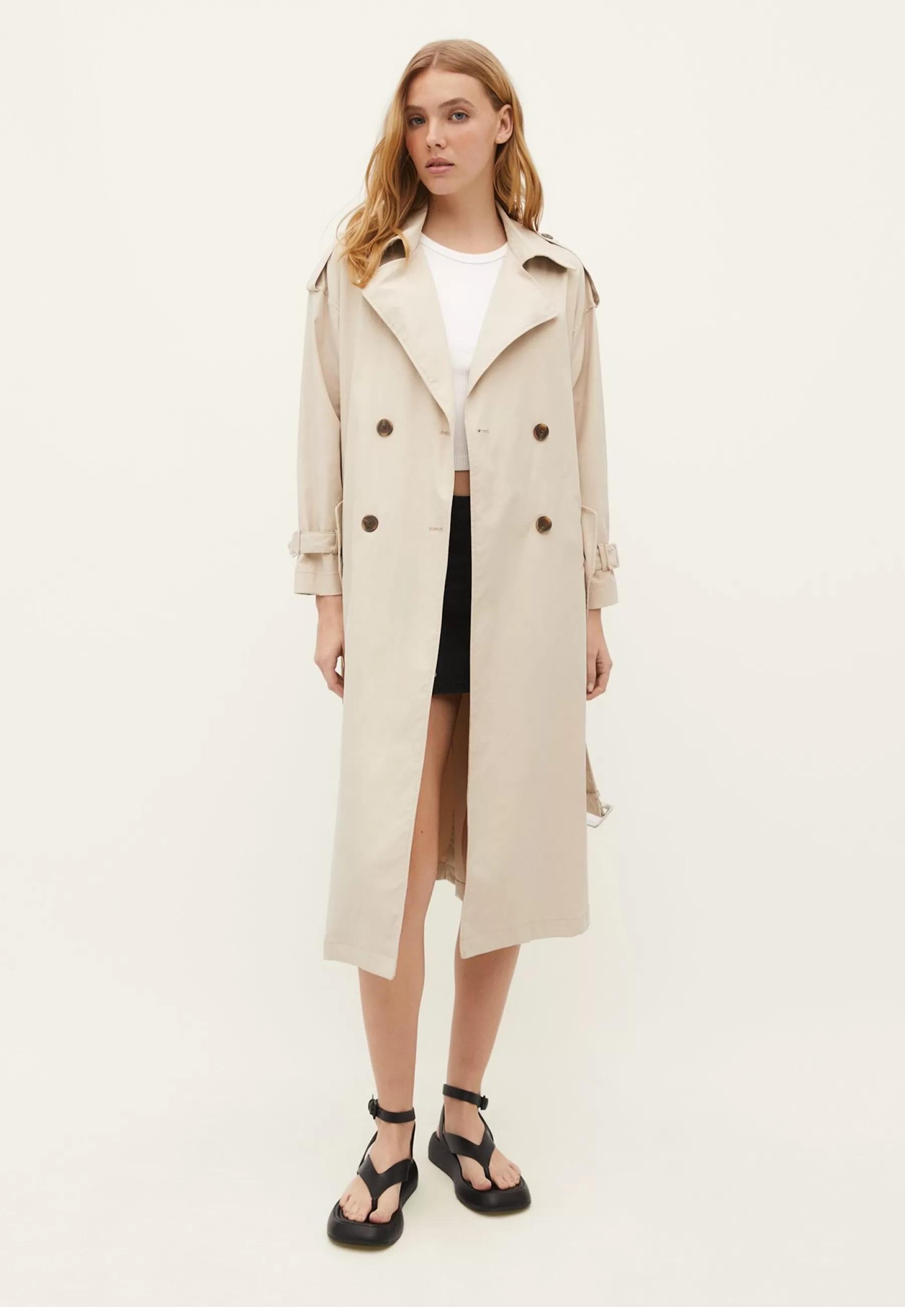 Dames Stradivarius Trenchcoats | Oversize - Trenchcoat