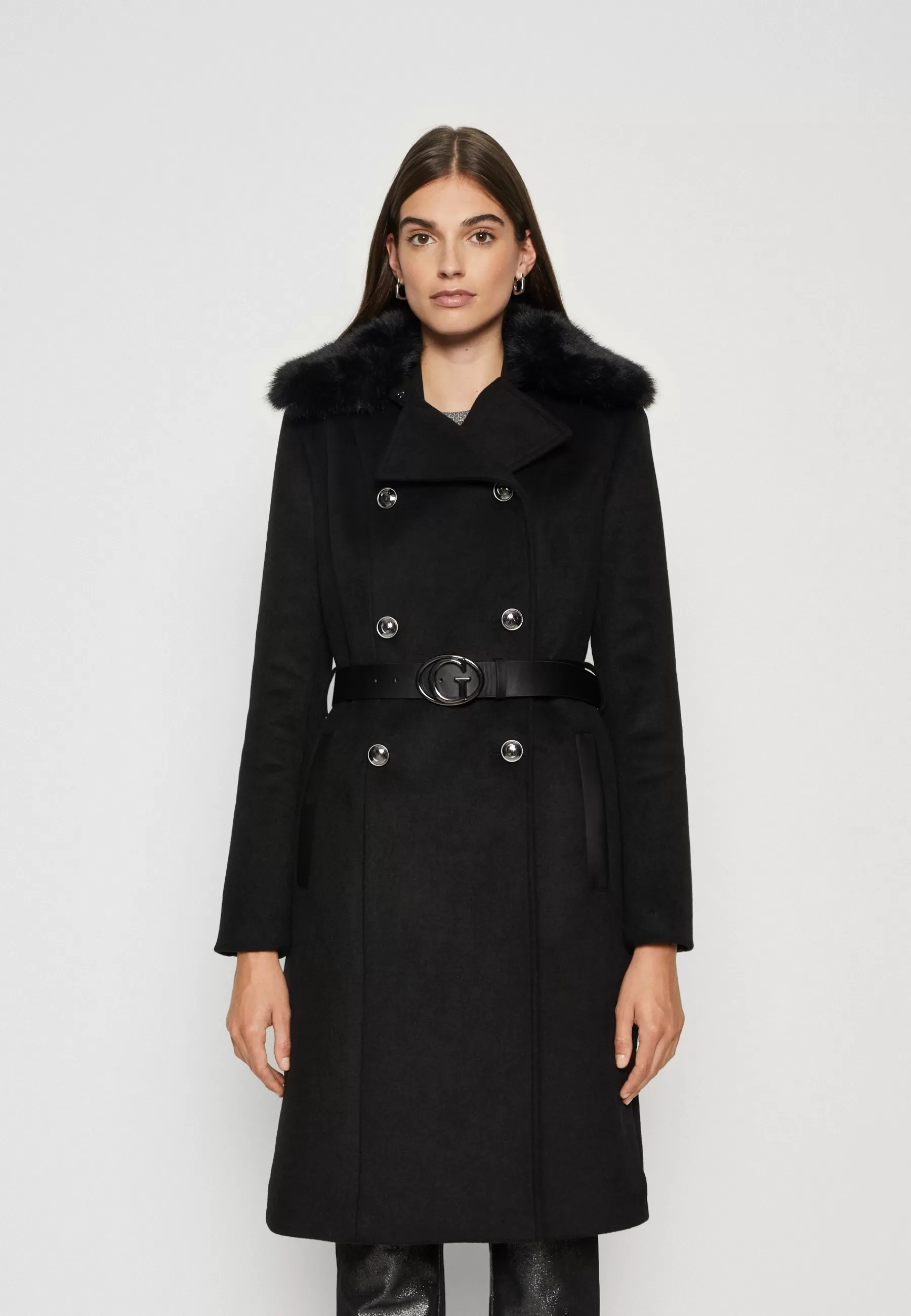 Guess Patrice Belted Coat - Mantel>Dames Wollen Jassen