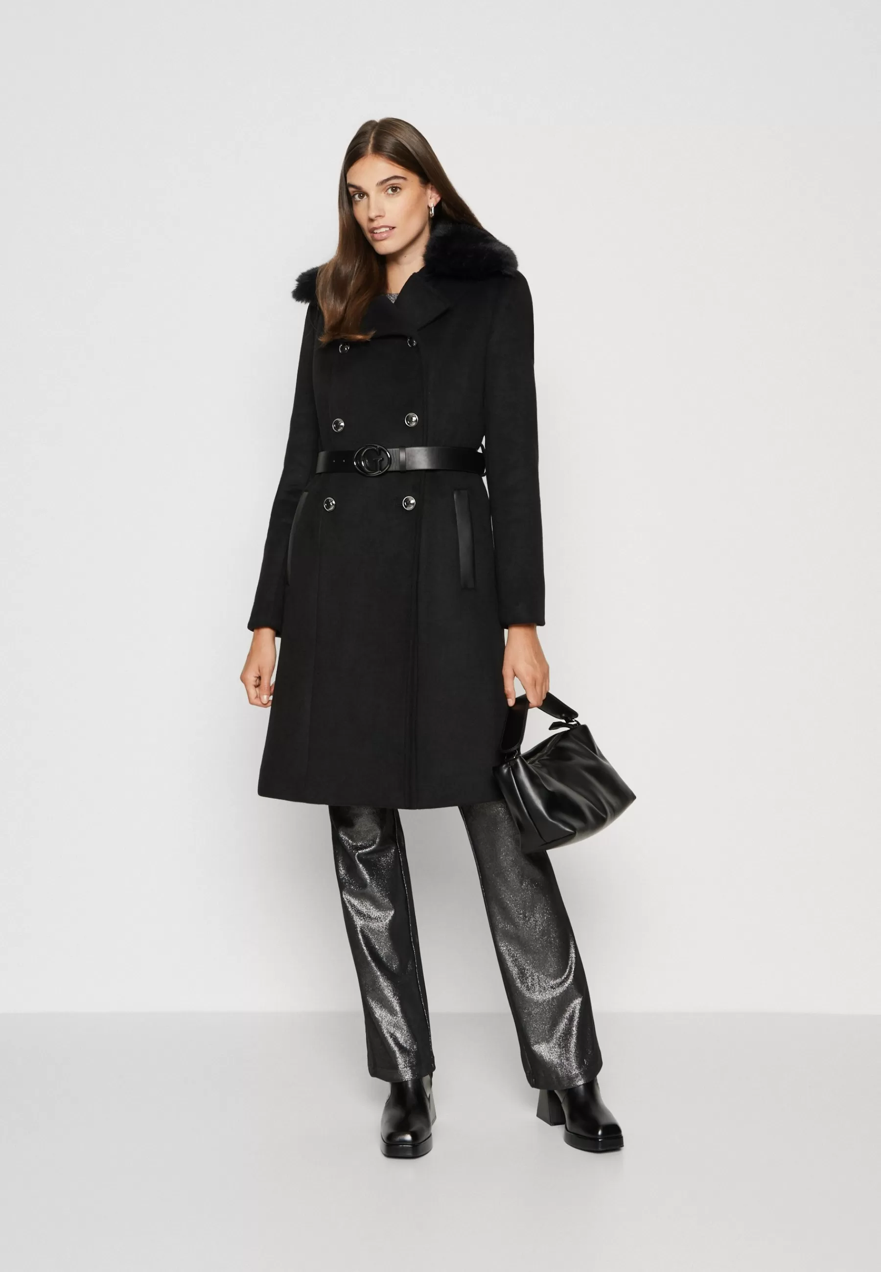 Guess Patrice Belted Coat - Mantel>Dames Wollen Jassen