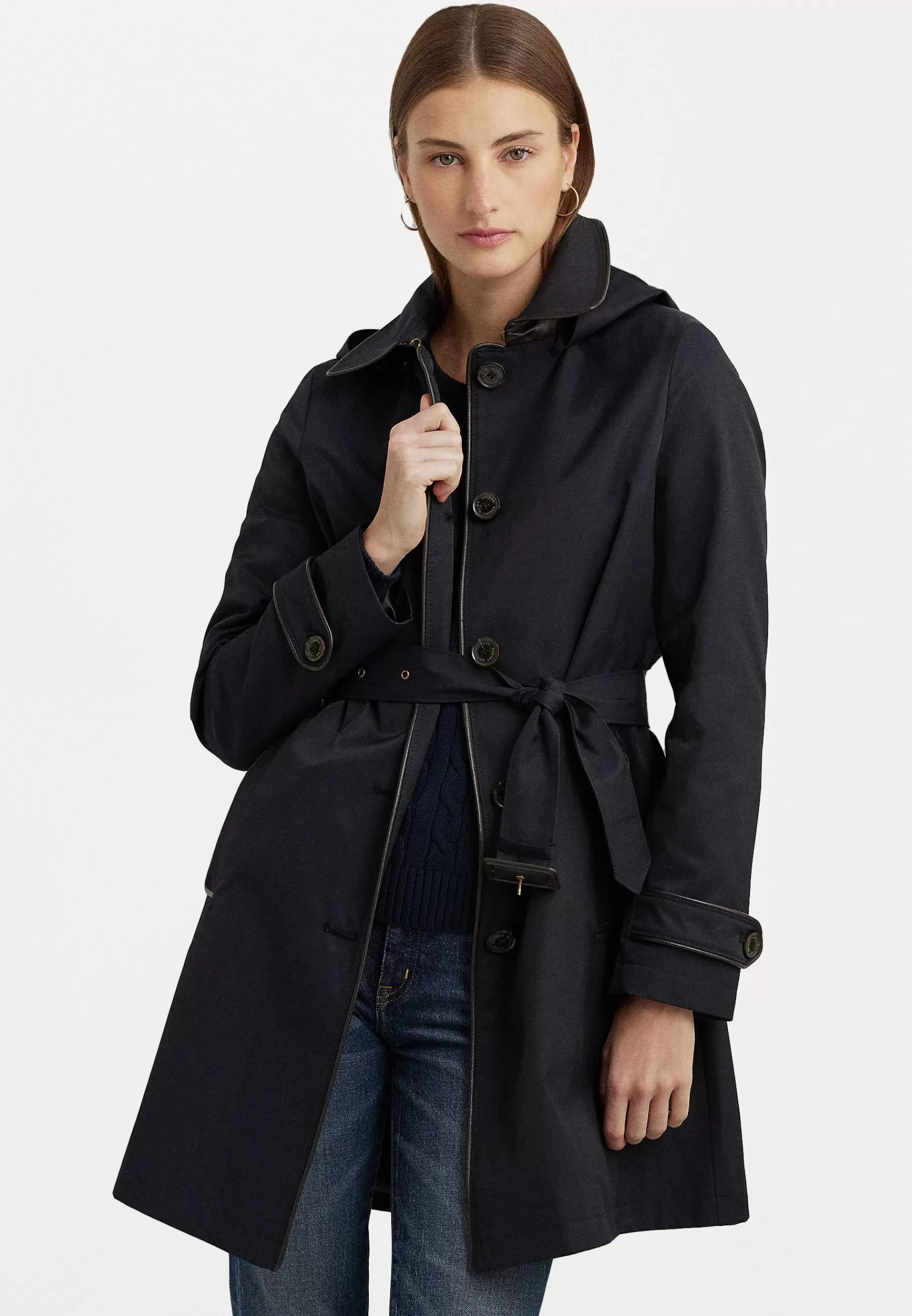 Dames Lauren Ralph Lauren Trenchcoats | Piping Lined Coat - Trenchcoat