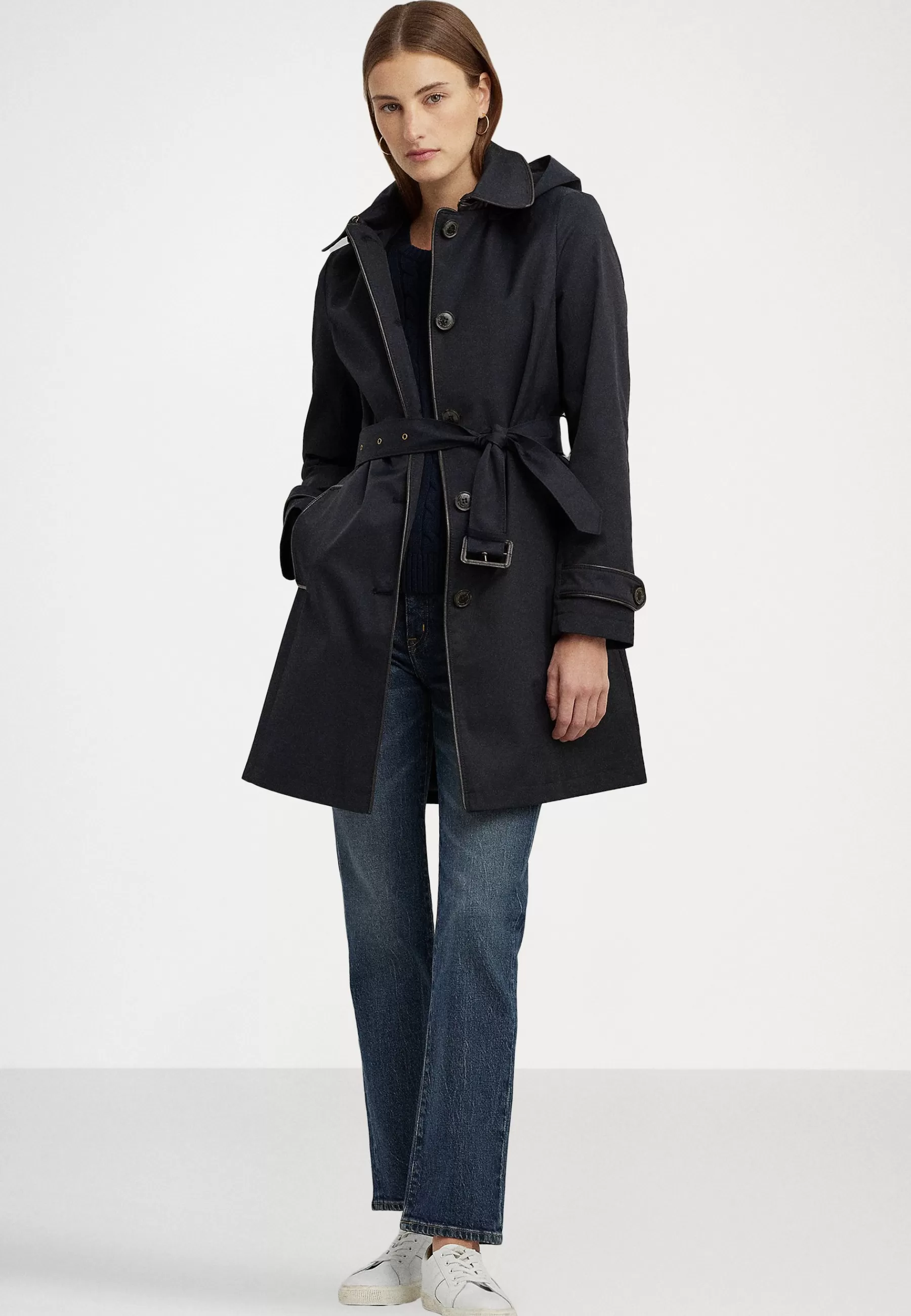 Dames Lauren Ralph Lauren Trenchcoats | Piping Lined Coat - Trenchcoat