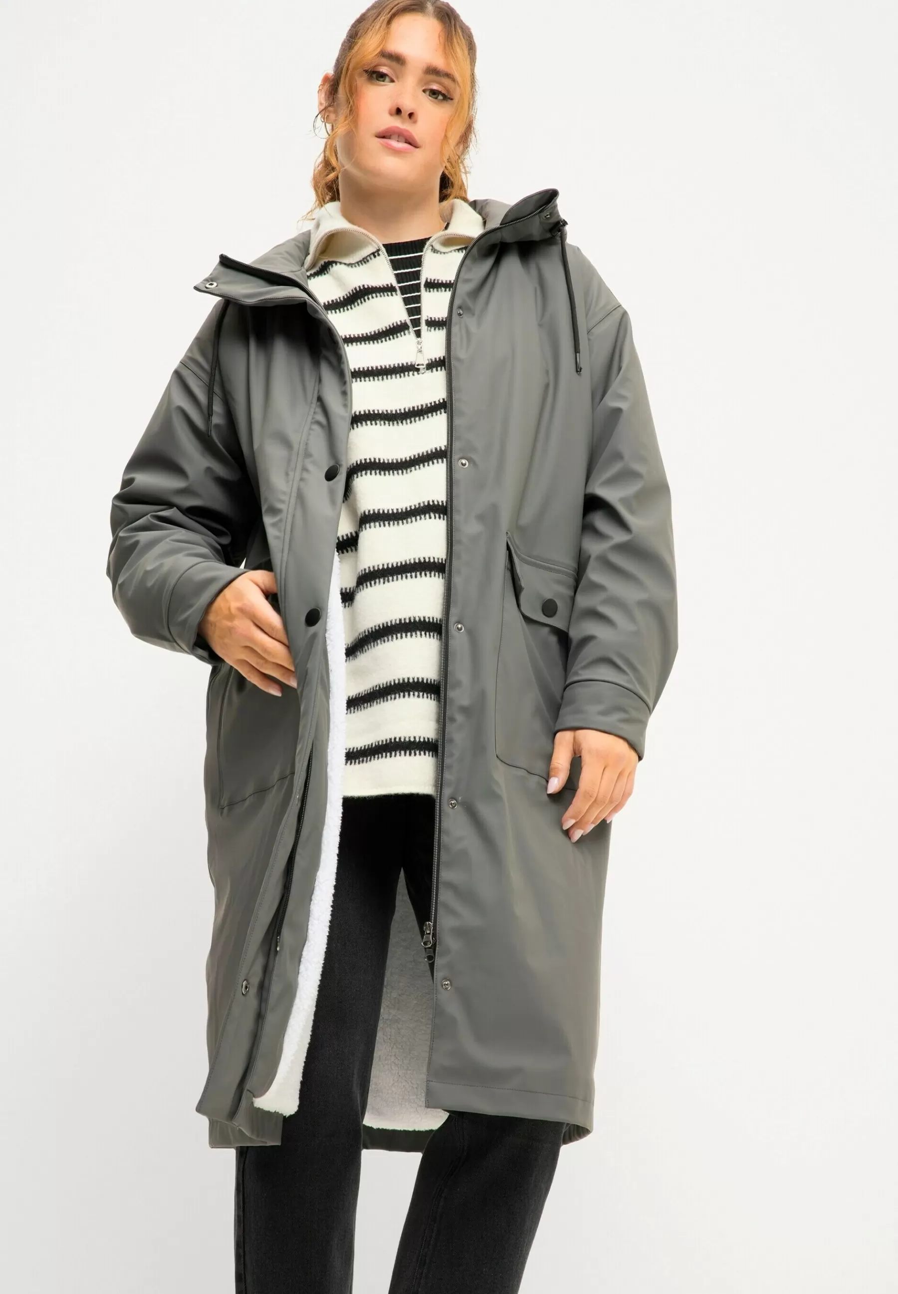 Studio Untold Plus Size Teddy - Parka>Dames Parka's