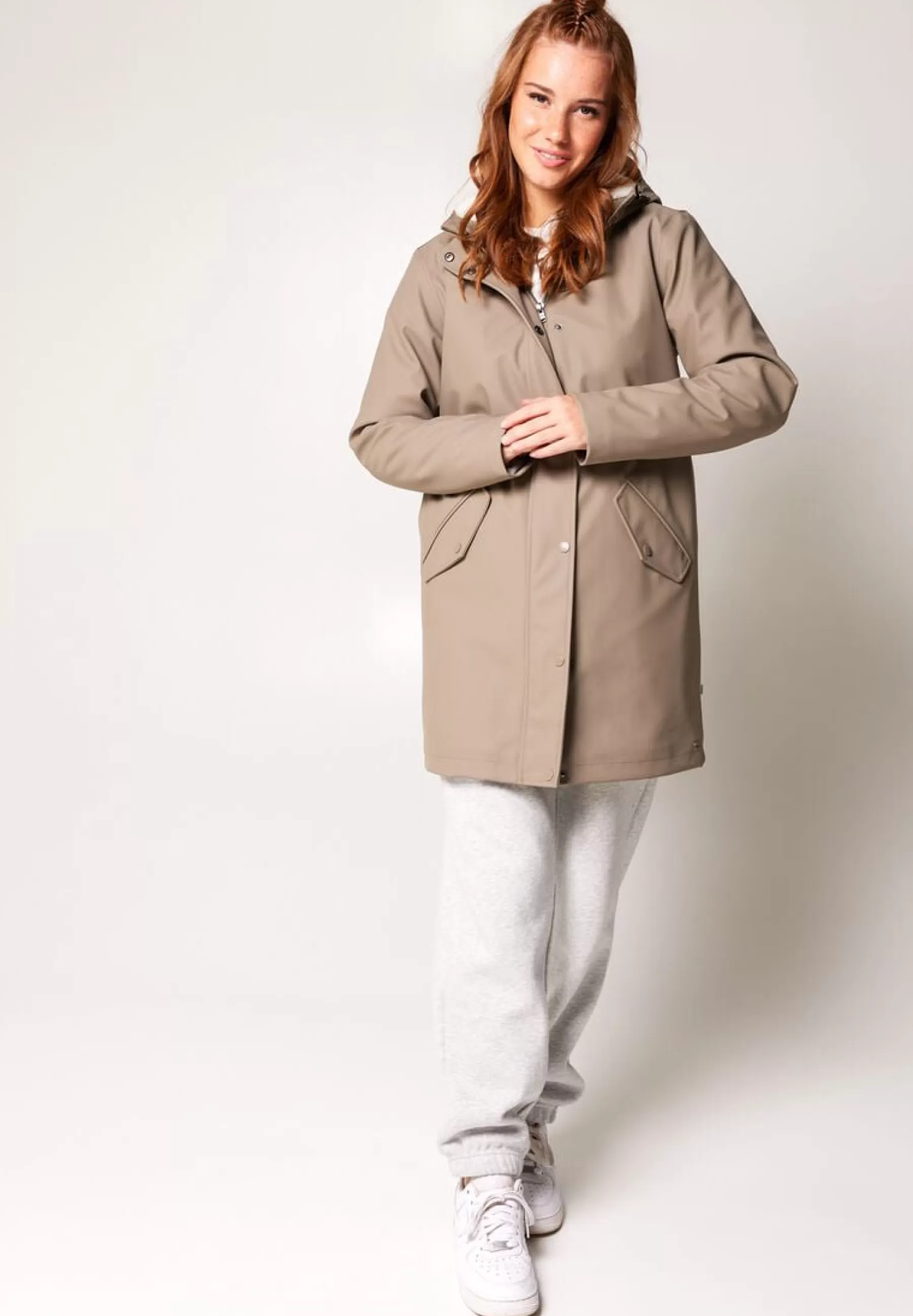 America Today Regenjas Janice Teddy - Parka>Dames Parka's