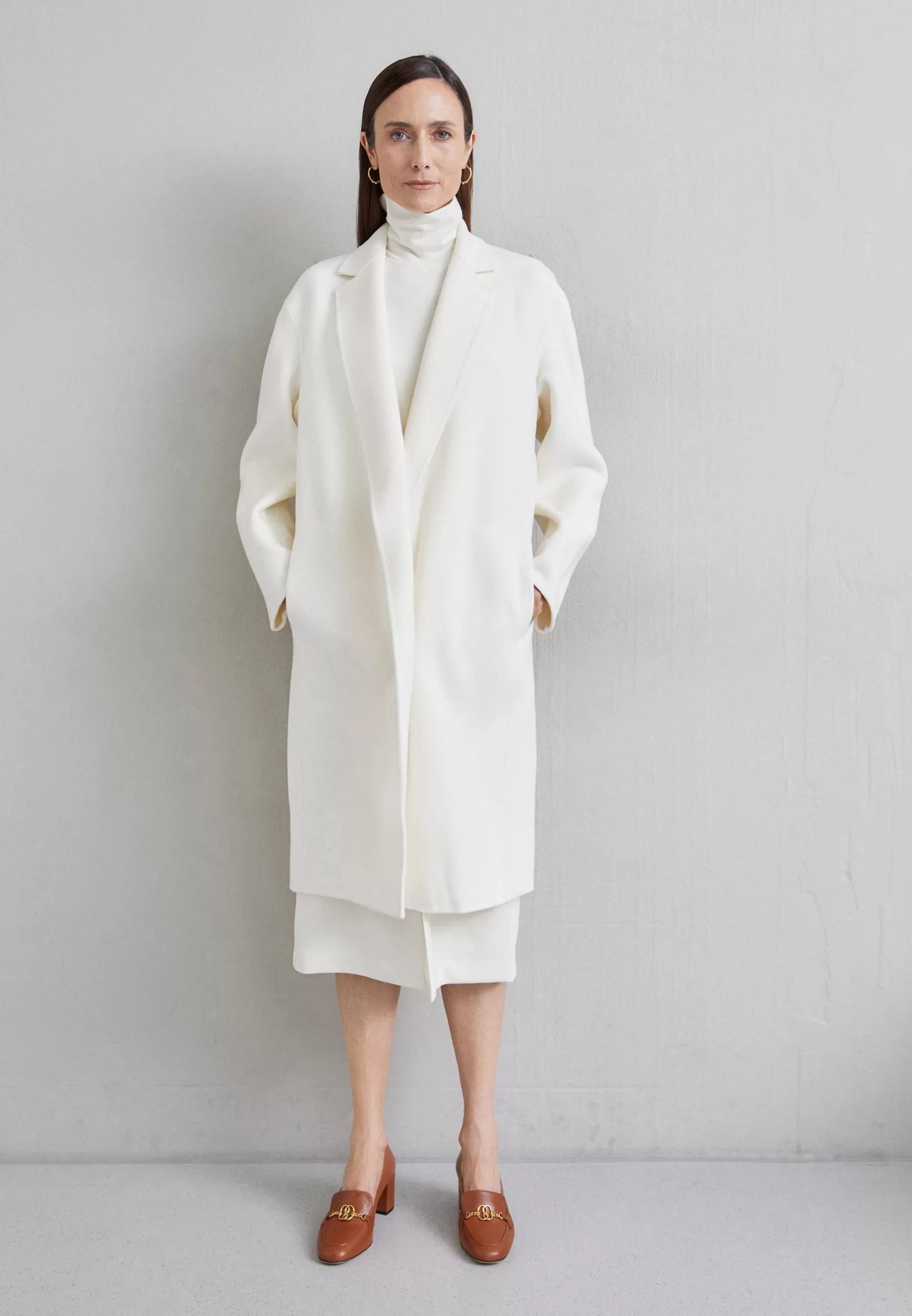 Theory Relaxed Coat - Mantel>Dames Wollen Jassen