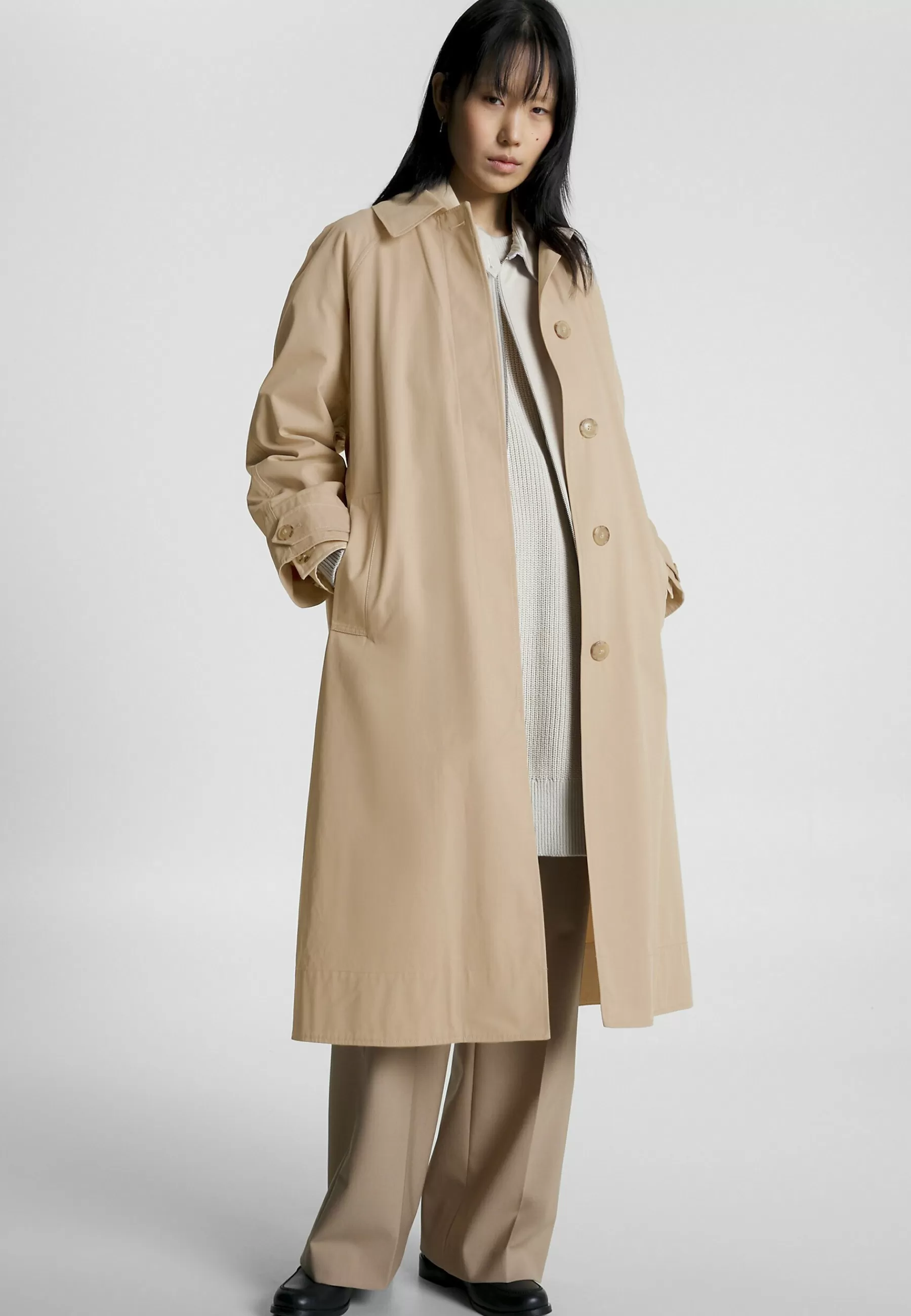 Dames Tommy Hilfiger Trenchcoats | Relaxed Twill - Trenchcoat