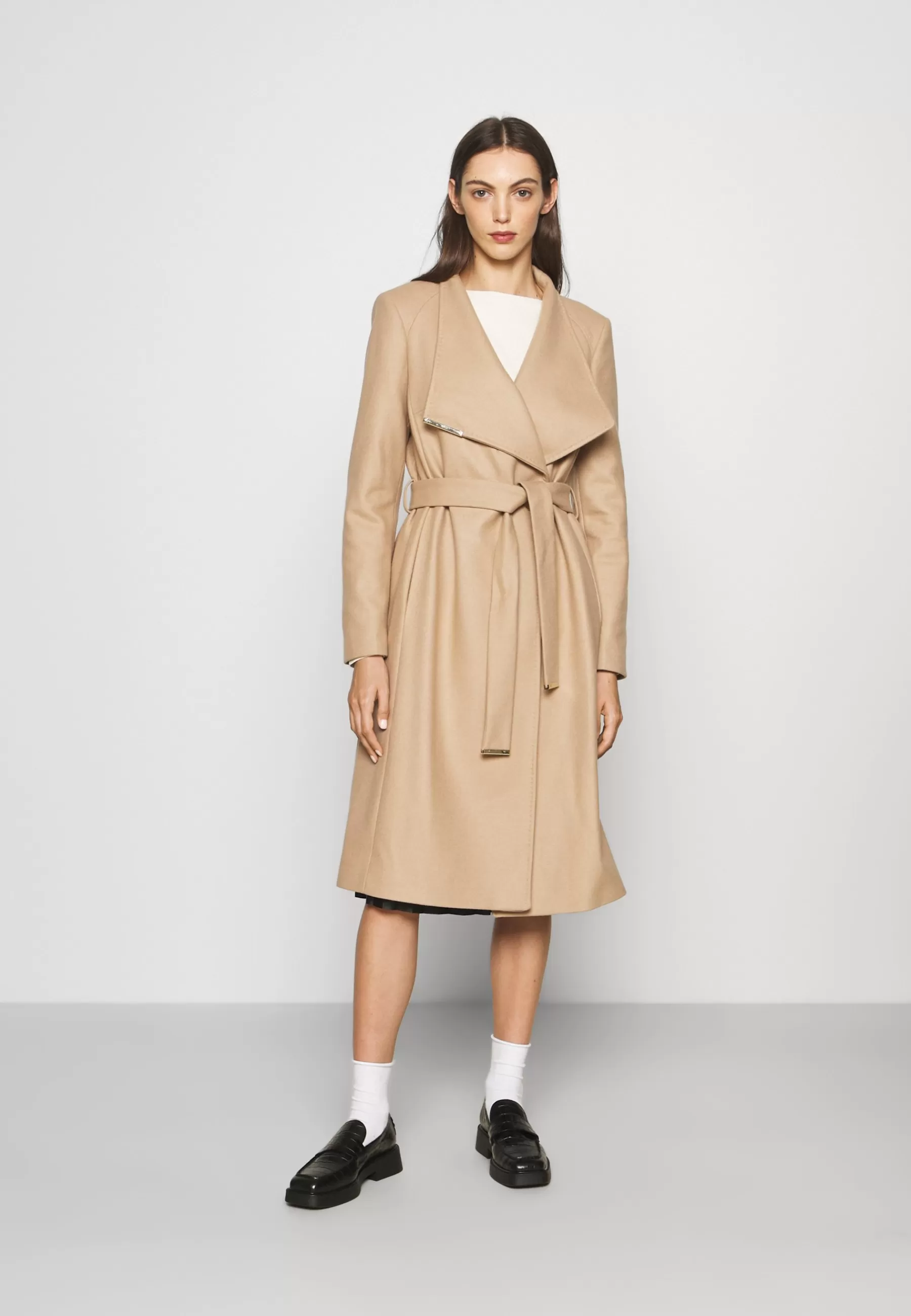 Ted Baker Rose Wrap Coat With Shoulder Panels - Mantel>Dames Wollen Jassen