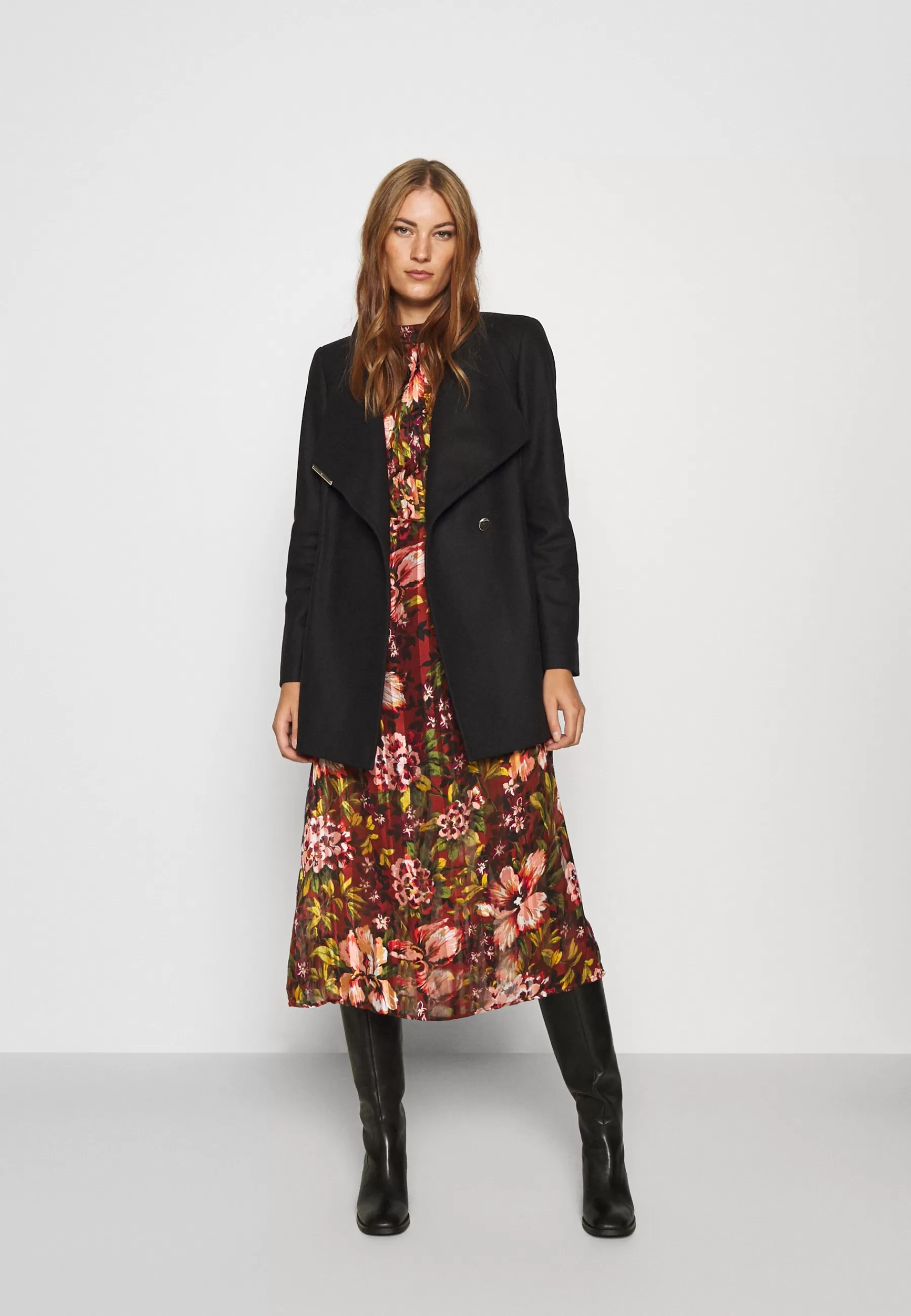 Ted Baker Rosess Short Wrap Coat - Halflange Jas>Dames Wollen Jassen