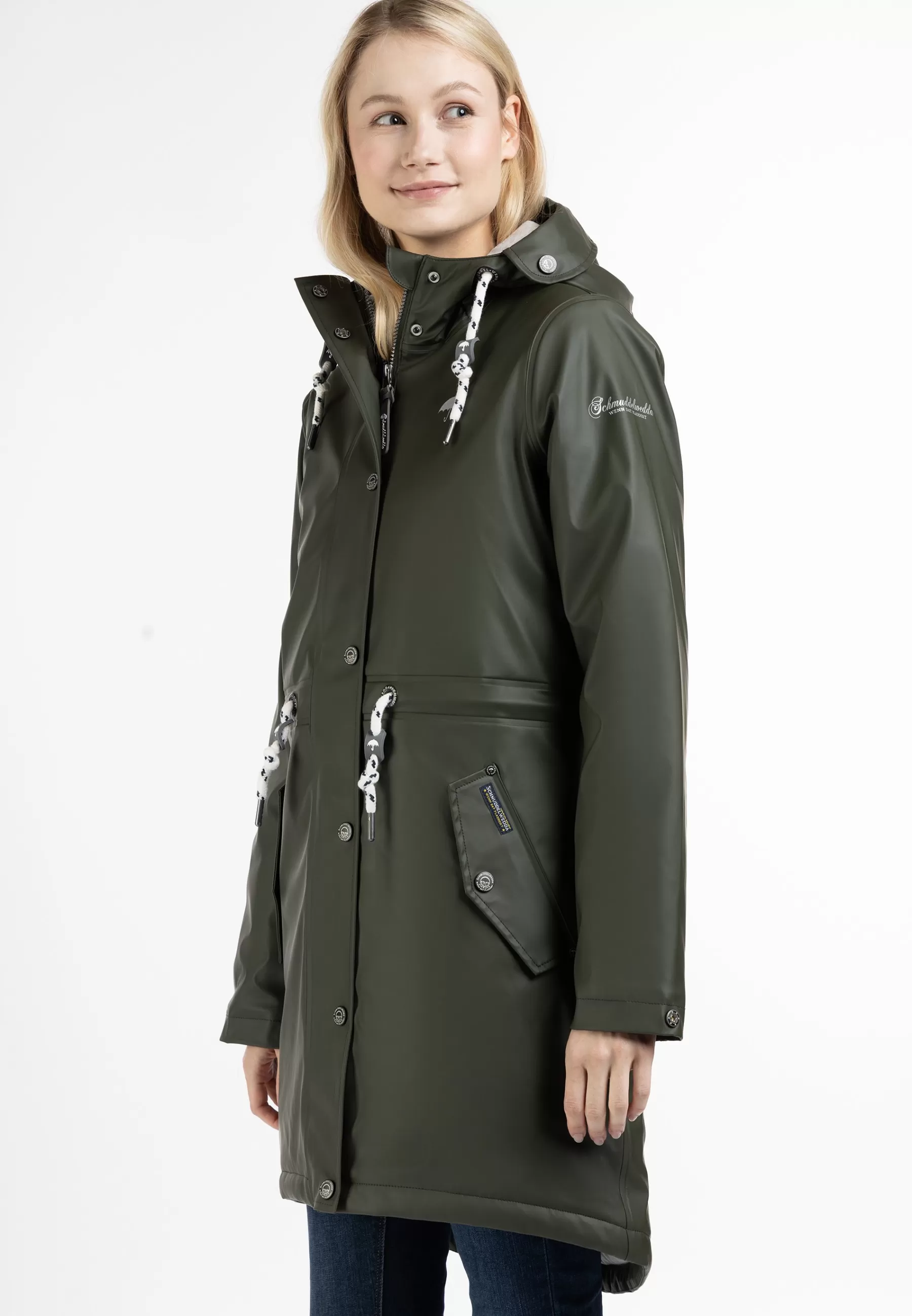 Dames Schmuddelwedda Parka's | Regenmantel Mit Wattierung Stormcloud - Winterjas