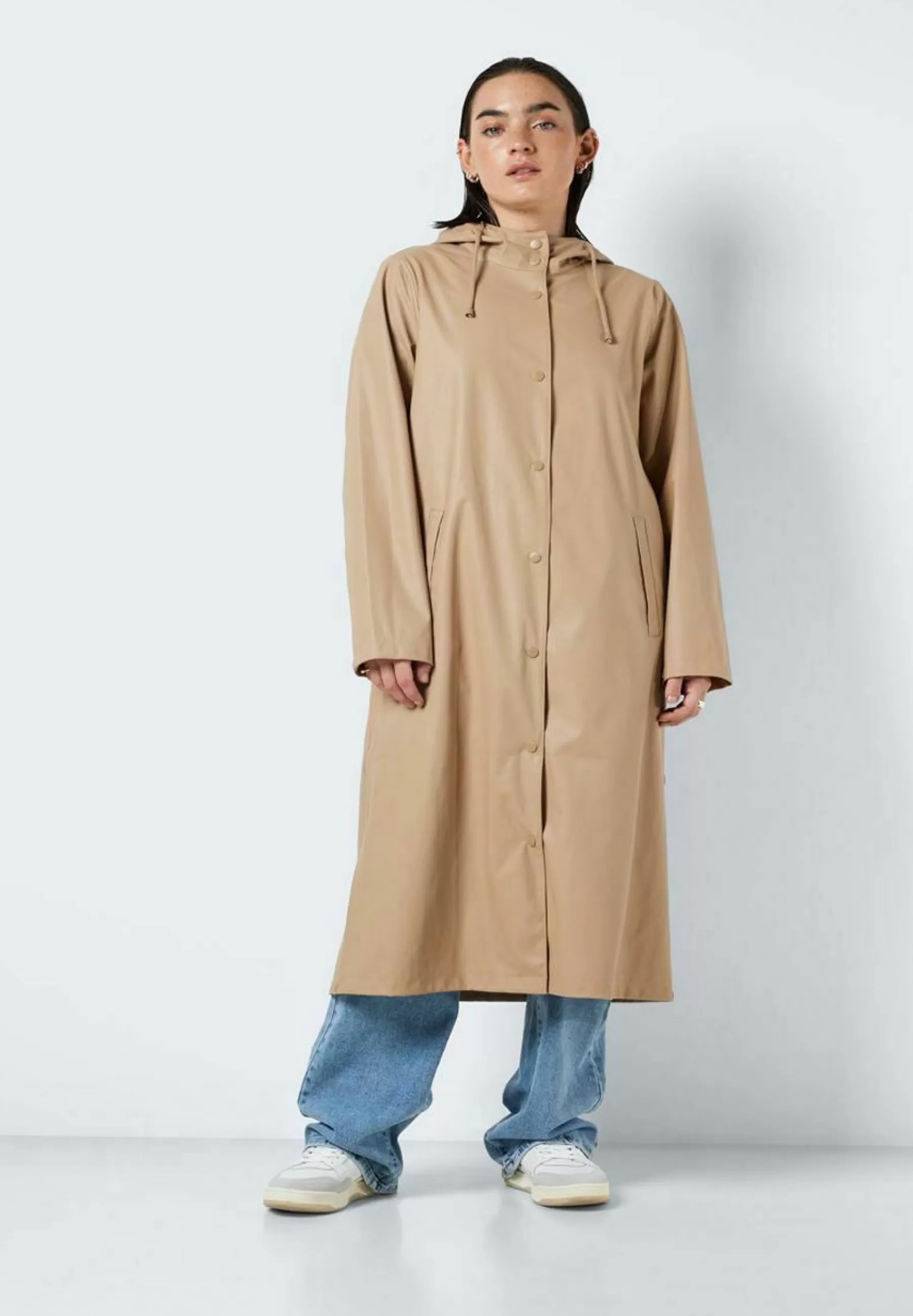 Dames Noisy May Parka's | Sky L/S A-Line Raincoat Noos - Regenjas