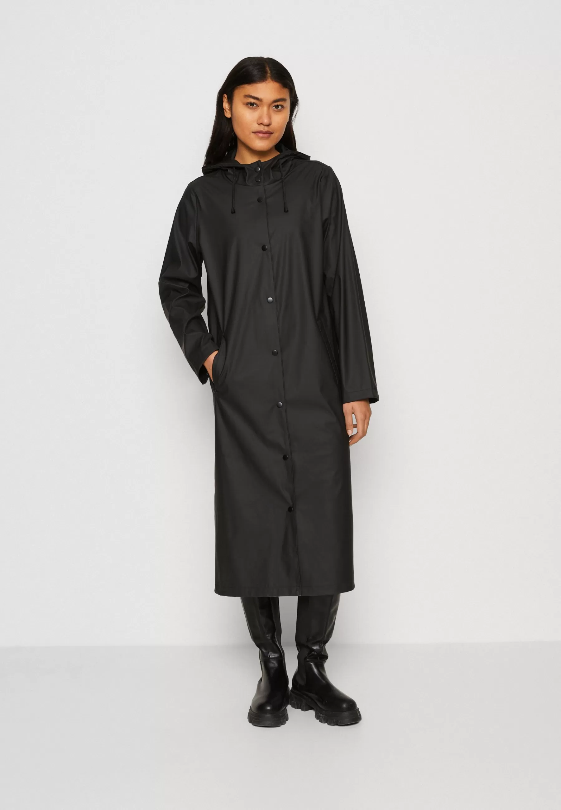 Dames Noisy May Parka's | Sky L/S A-Line Raincoat Noos - Regenjas