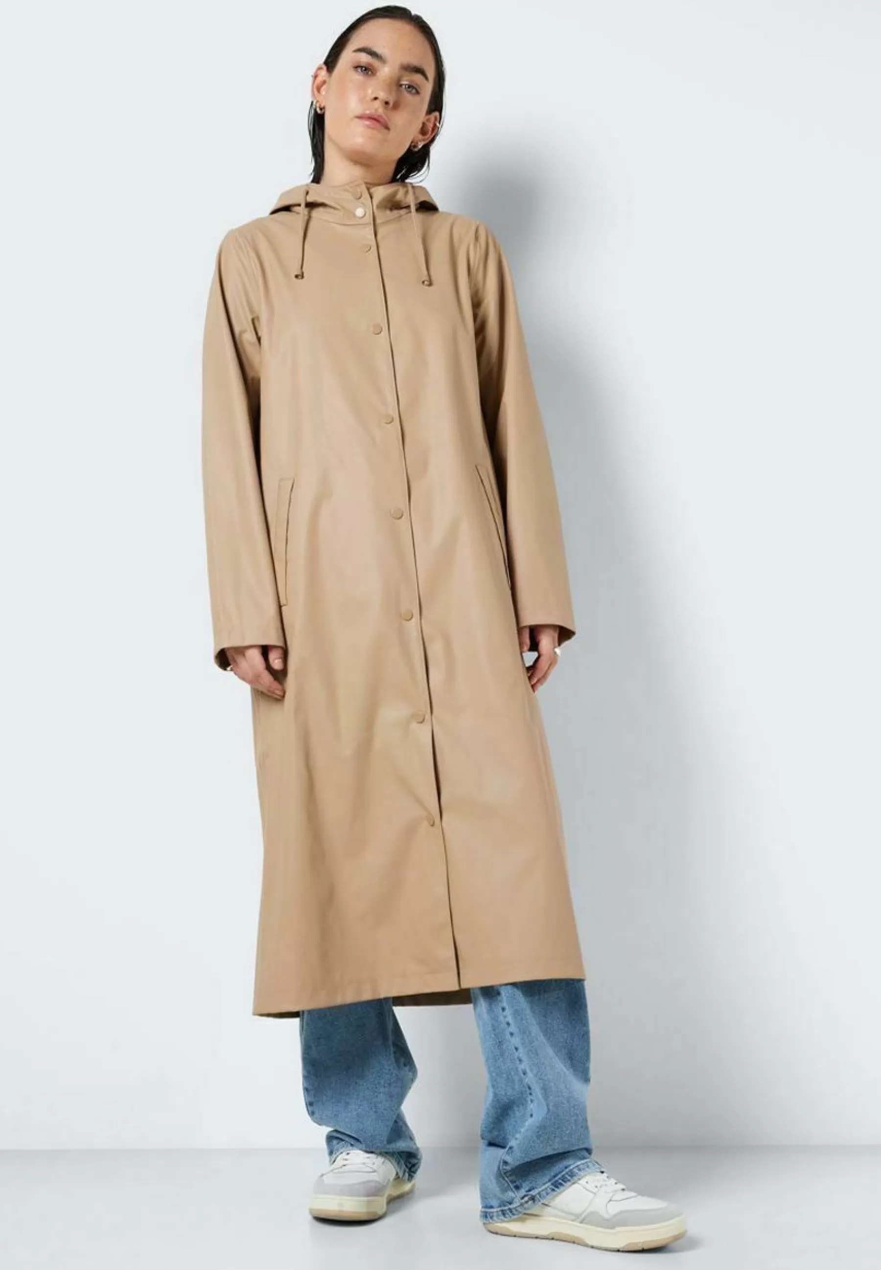 Dames Noisy May Parka's | Sky L/S A-Line Raincoat Noos - Regenjas