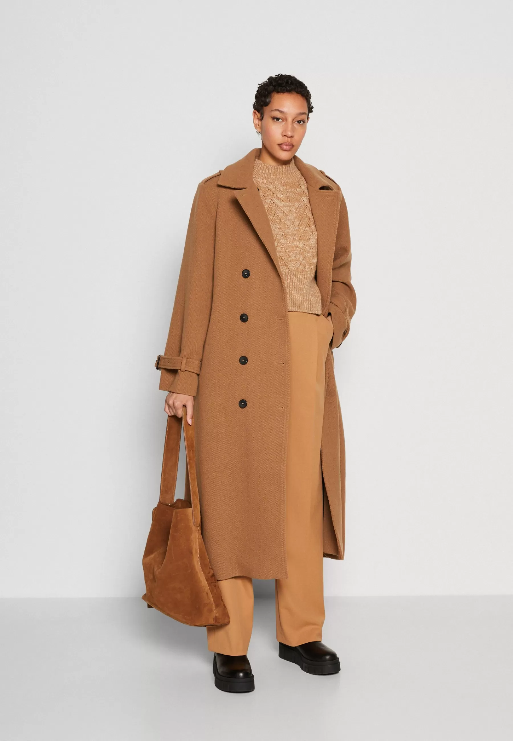 Selected Femme Slfhenrika Trench Coat - Mantel>Dames Wollen Jassen