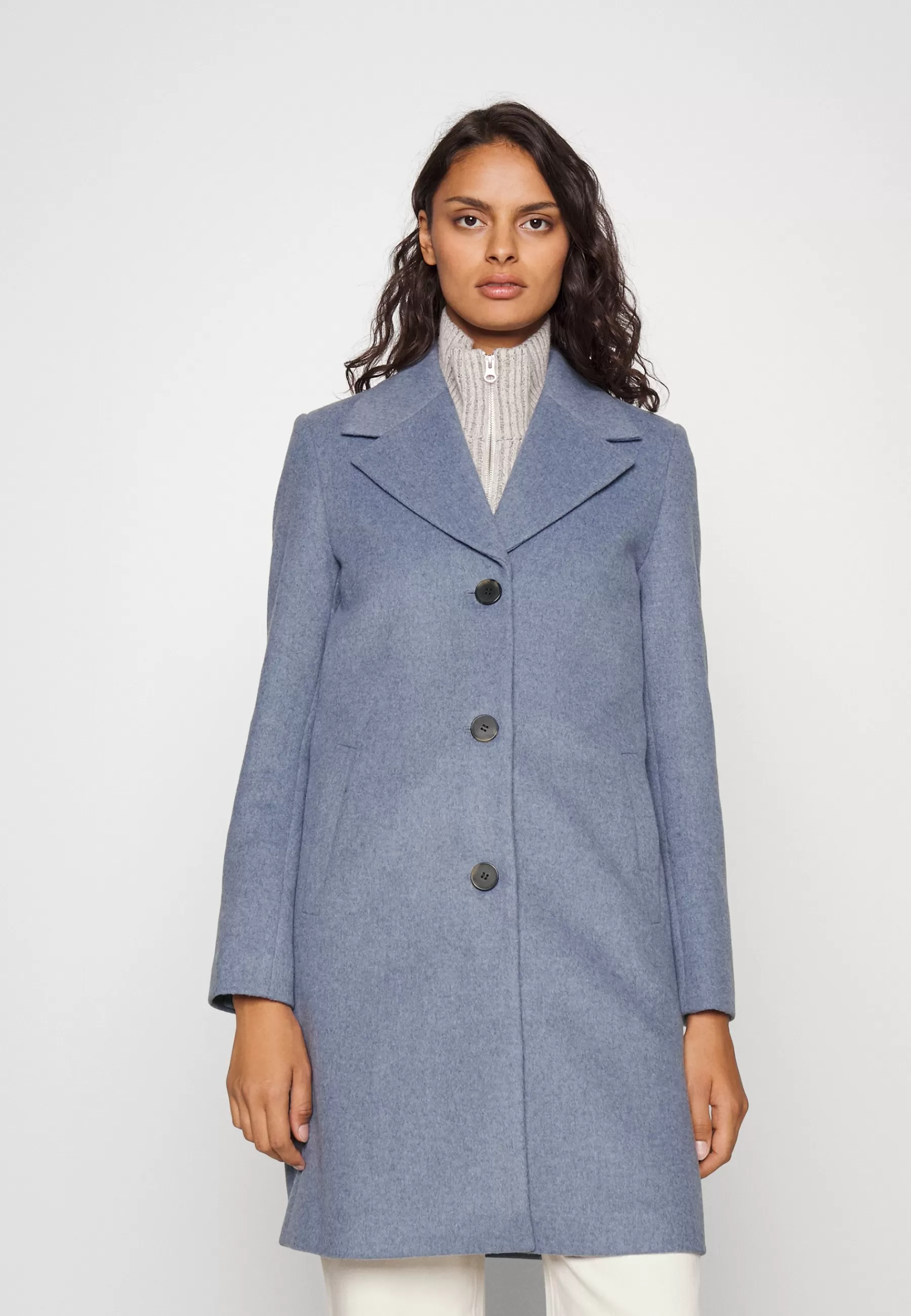 Selected Femme Slfnew Sasja Coat - Halflange Jas>Dames Wollen Jassen