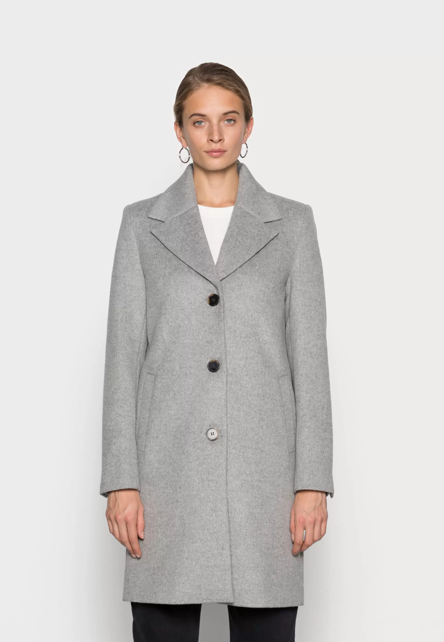 Selected Femme Slfnew Sasja Coat - Halflange Jas>Dames Wollen Jassen