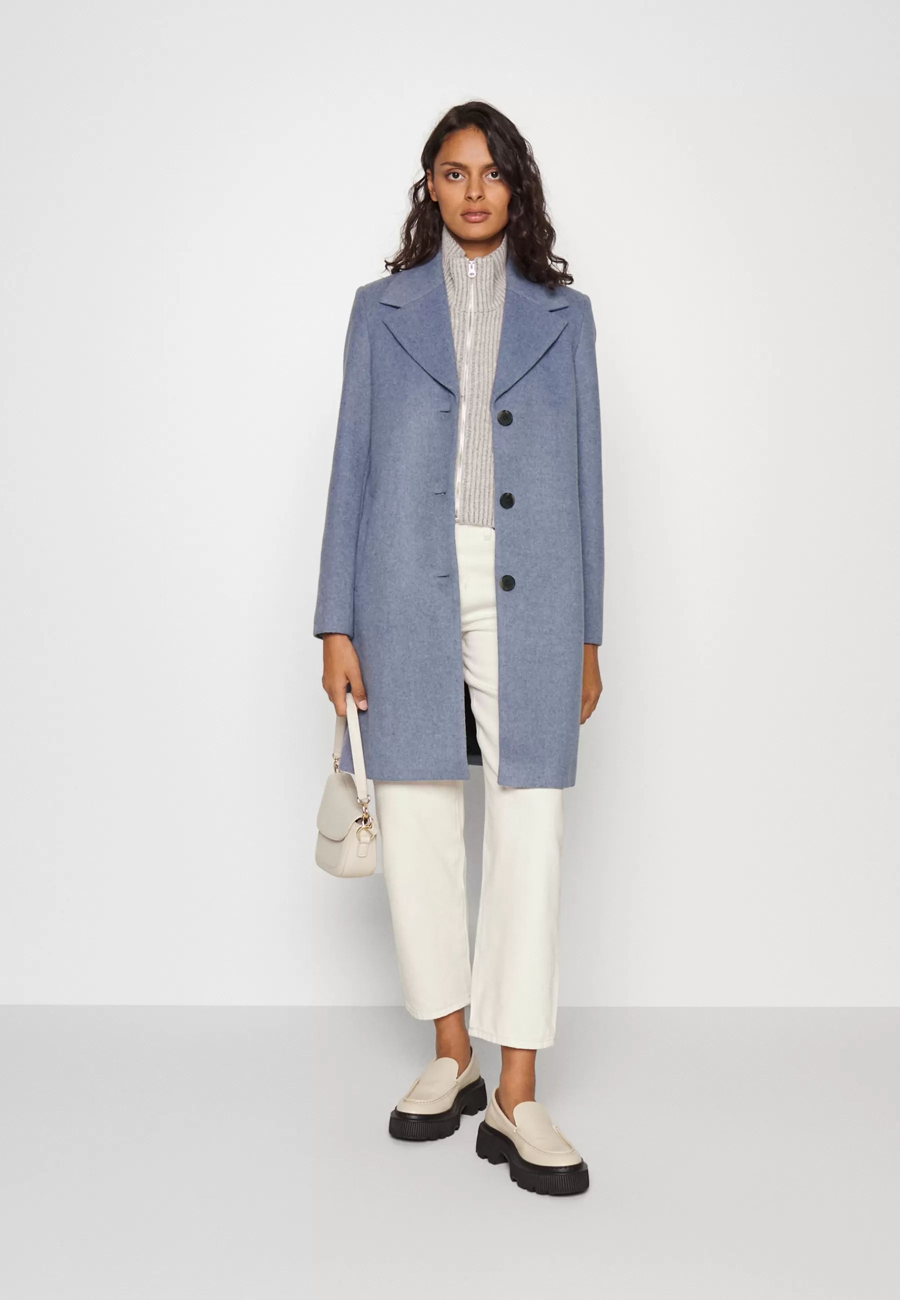 Selected Femme Slfnew Sasja Coat - Halflange Jas>Dames Wollen Jassen