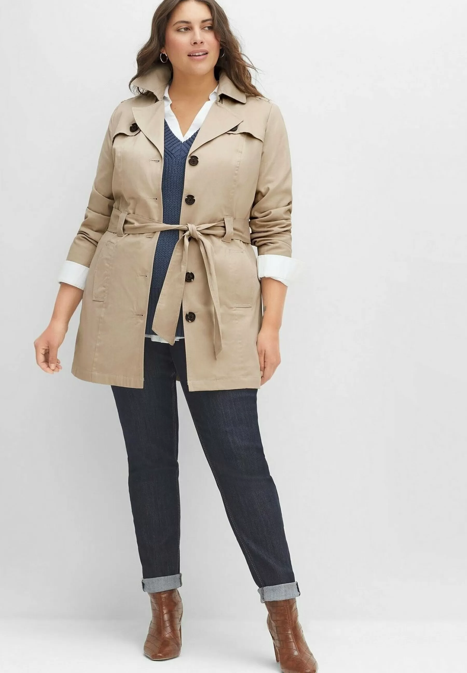 Dames Sheego Trenchcoats | Trenchcoat