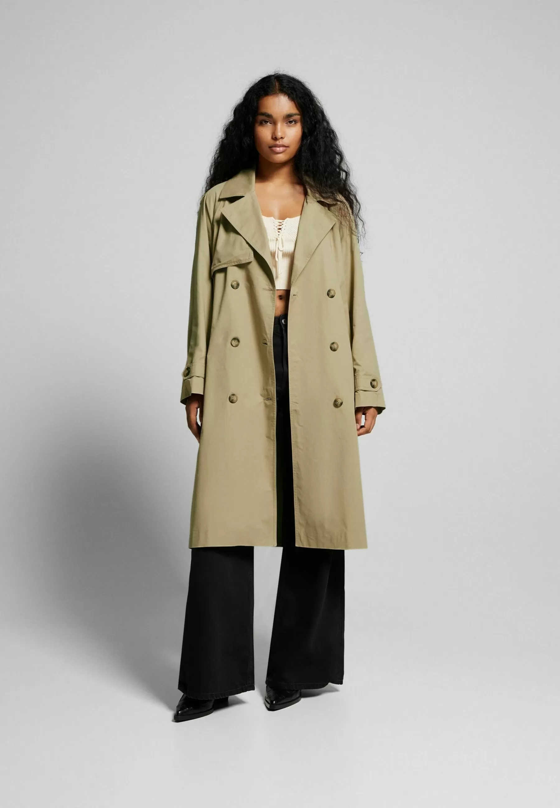 Dames Bershka Trenchcoats | Trenchcoat