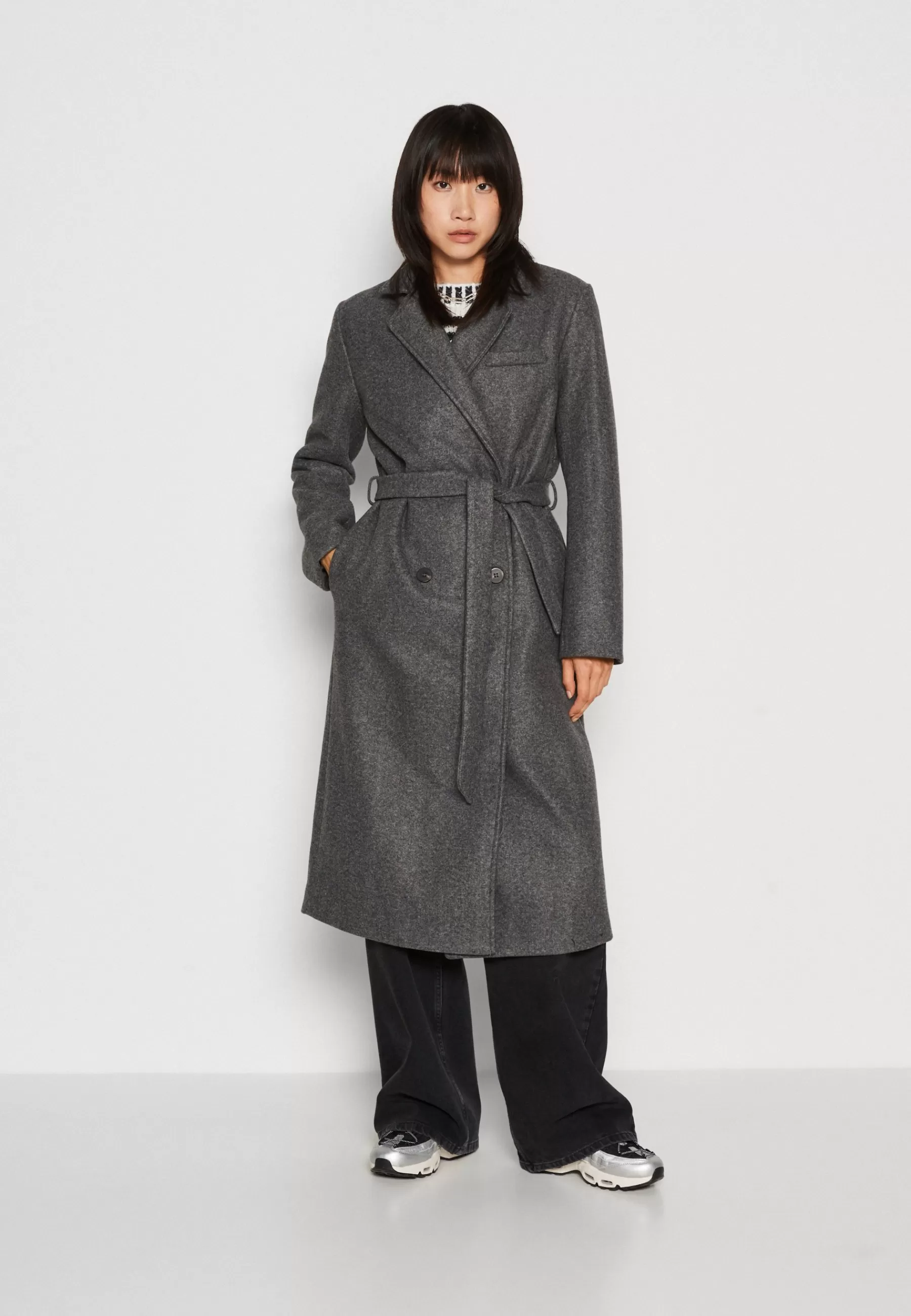 VILA Vimano Maxi Tie Belted Coat - Mantel>Dames Wollen Jassen