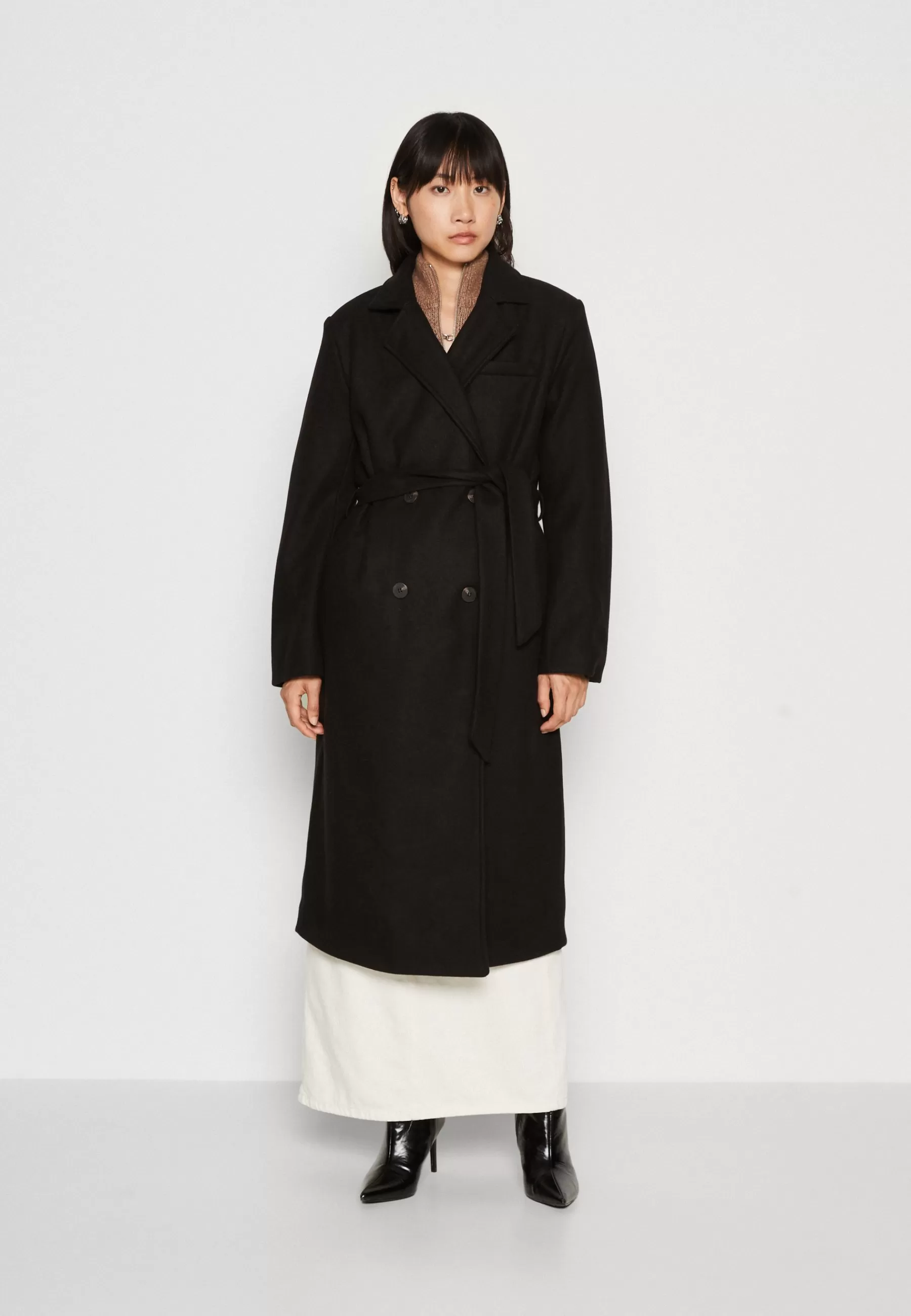 VILA Vimano Maxi Tie Belted Coat - Mantel>Dames Wollen Jassen