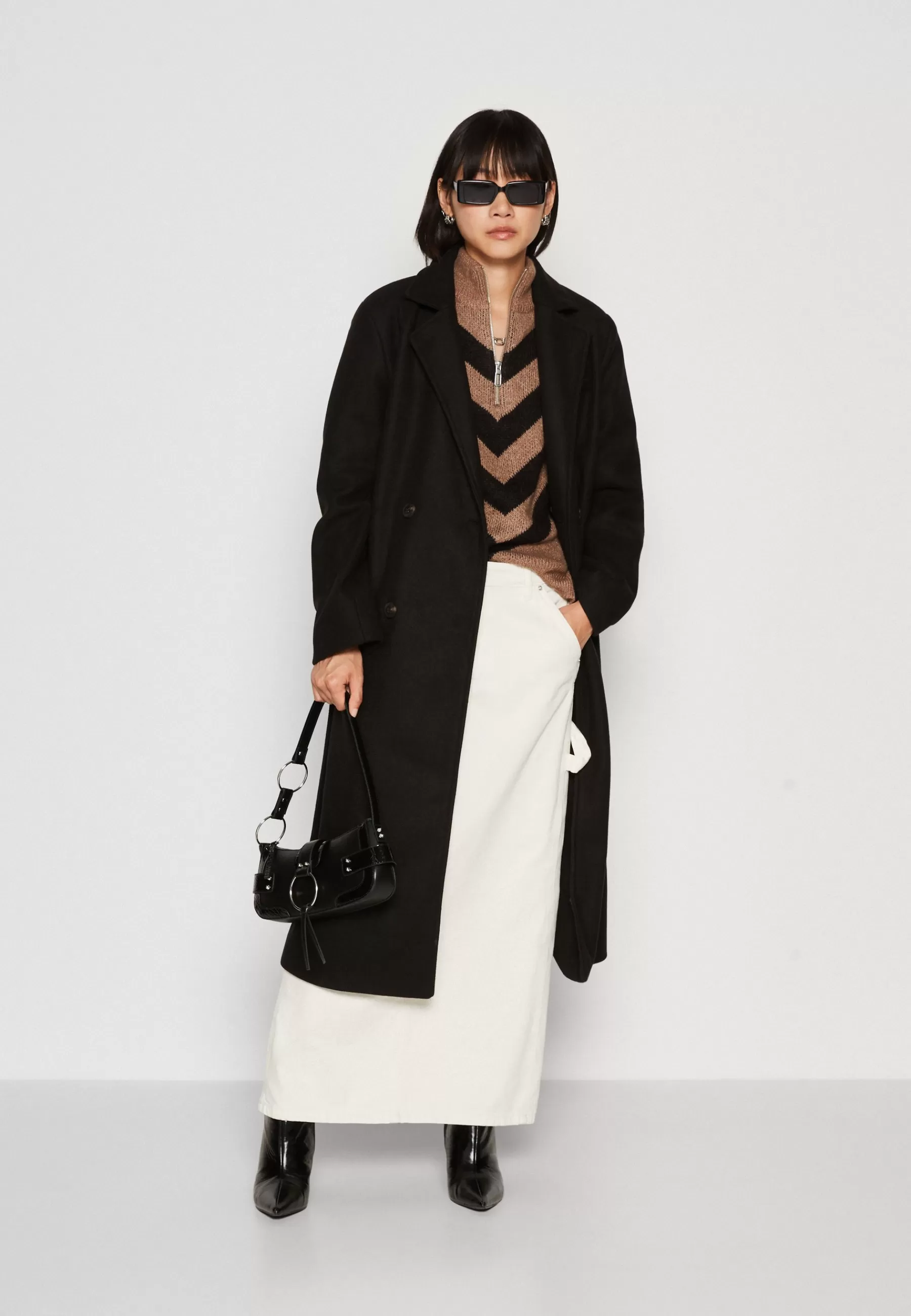 VILA Vimano Maxi Tie Belted Coat - Mantel>Dames Wollen Jassen