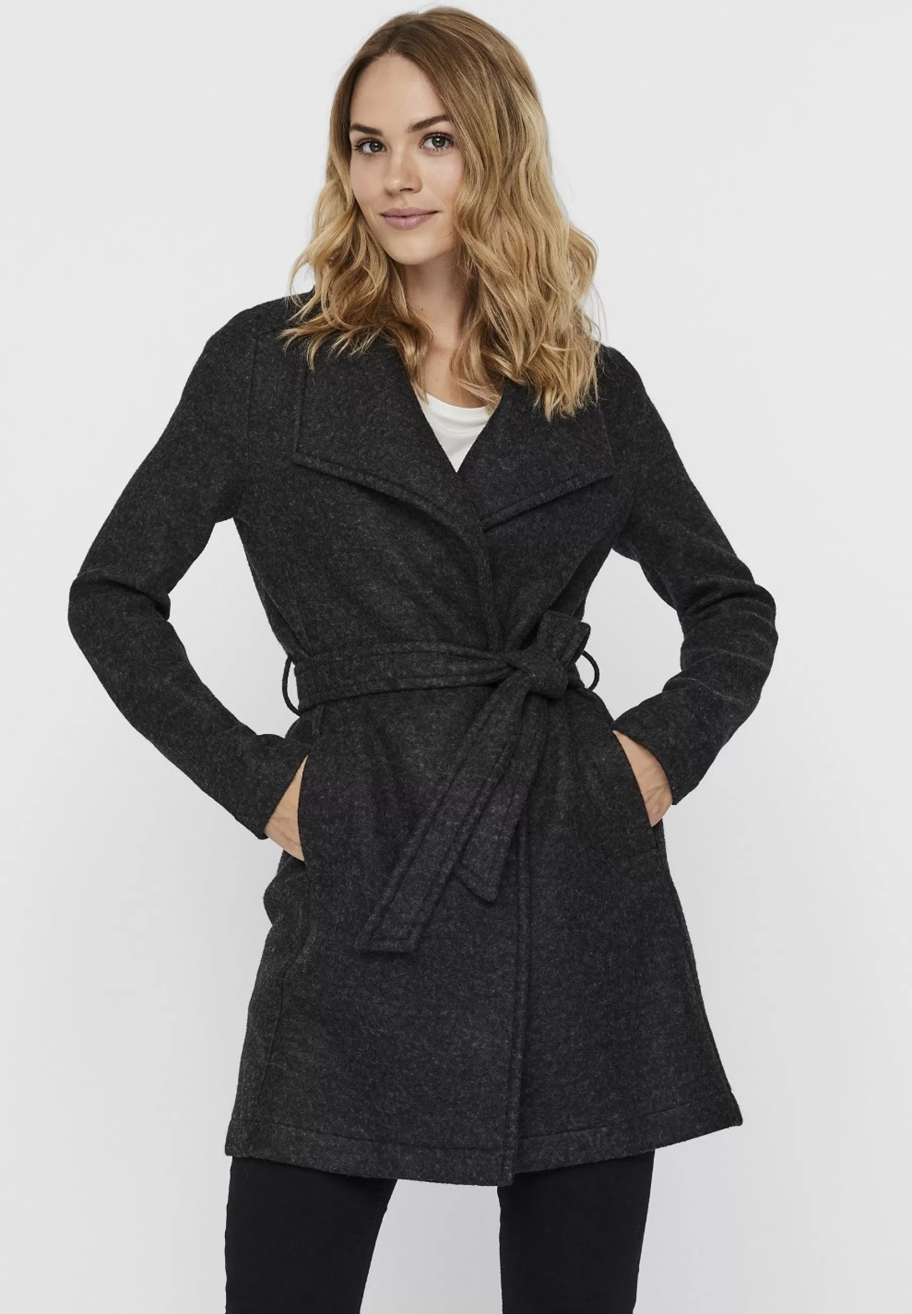 Vero Moda Tall Vmbrusheddora Jacket Tall - Halflange Jas>Dames Wollen Jassen