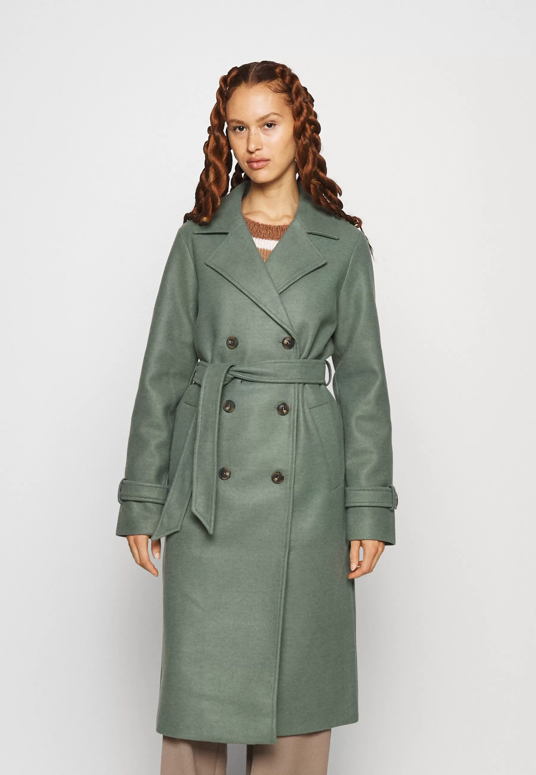 Vero Moda Tall Vmfortunevega Longtrenchcoat - Mantel>Dames Wollen Jassen