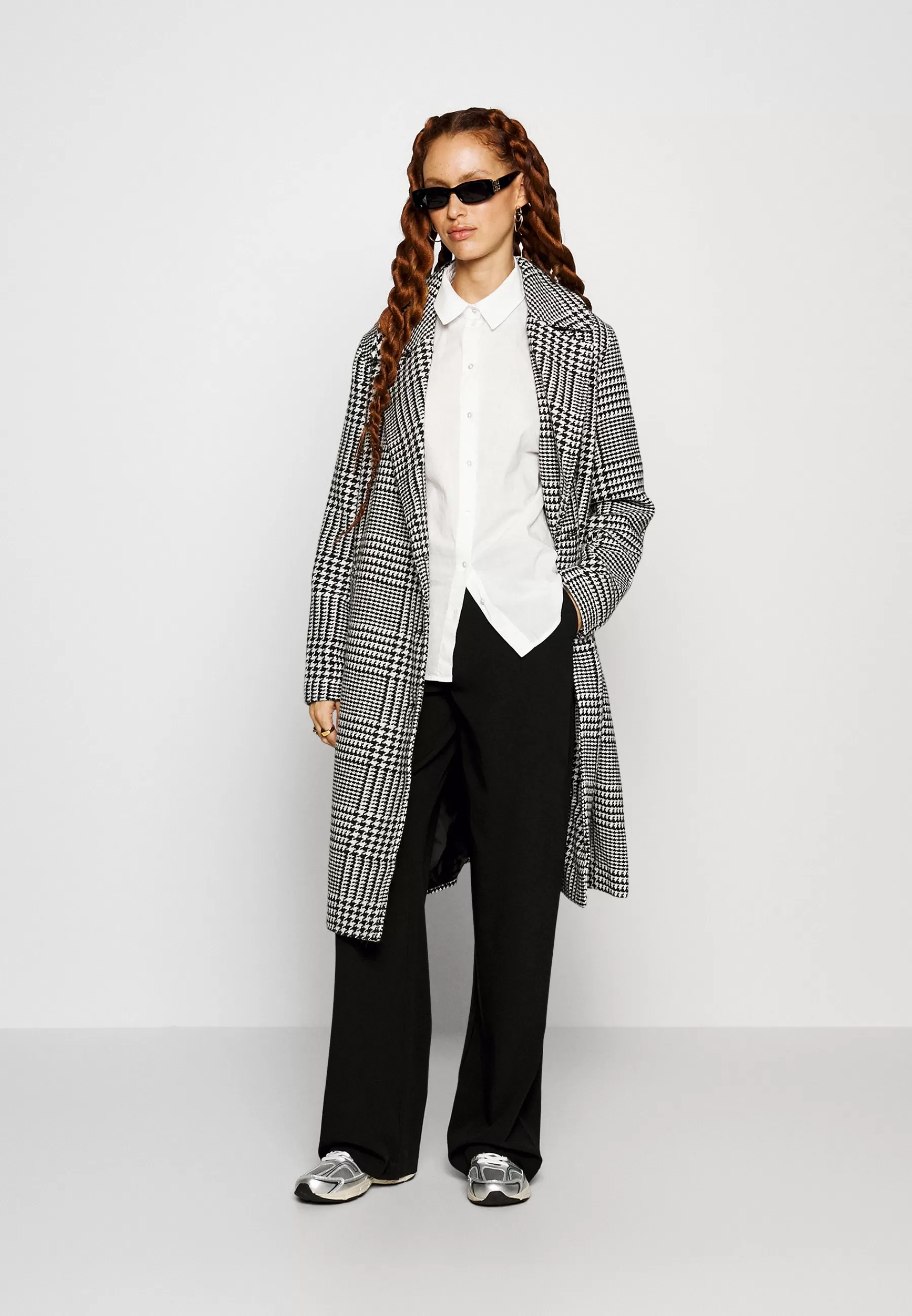 Vero Moda Tall Vmhanna Long Check Coat - Mantel>Dames Wollen Jassen