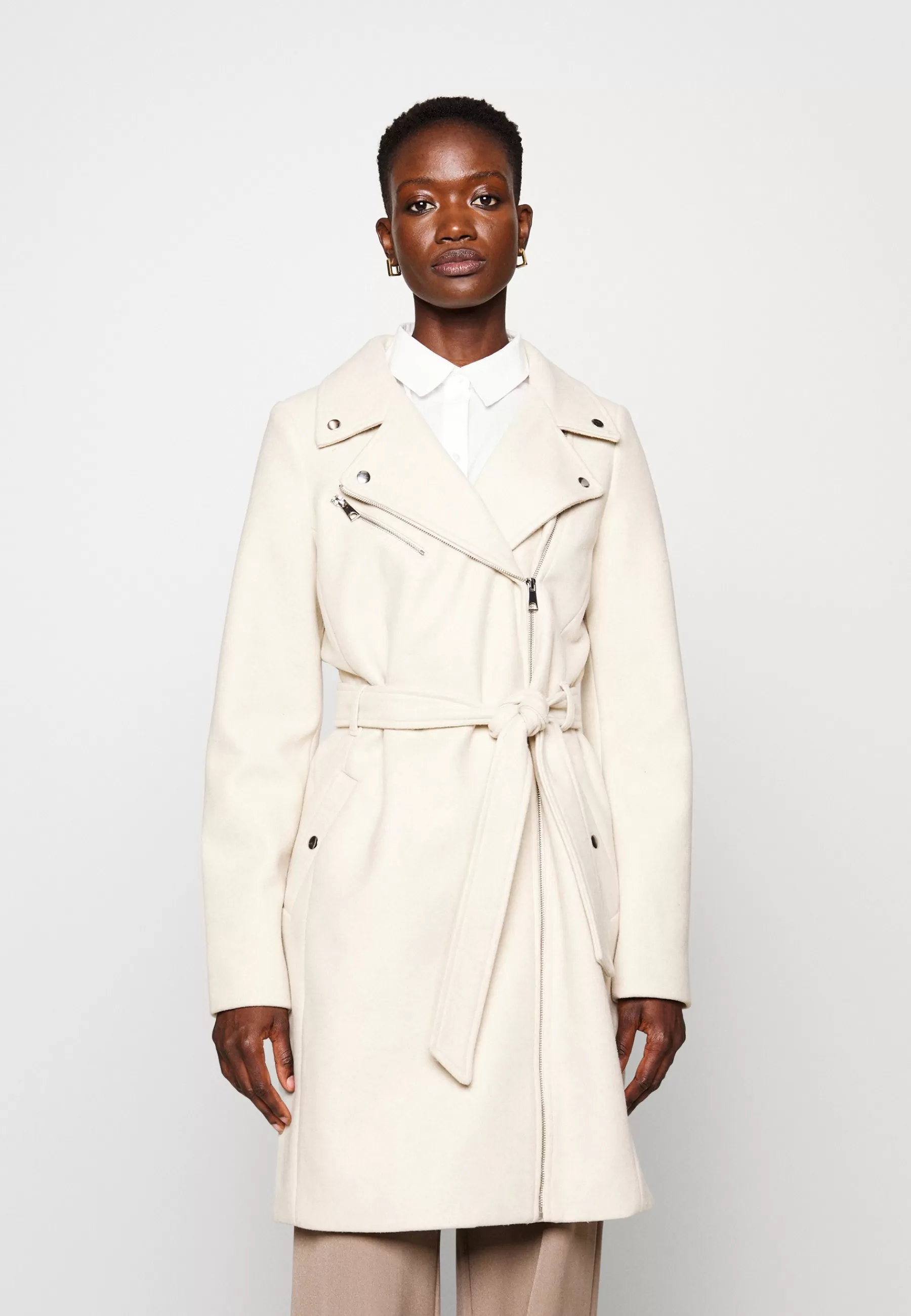 Vero Moda Tall Vmpop Biker Coat - Mantel>Dames Wollen Jassen