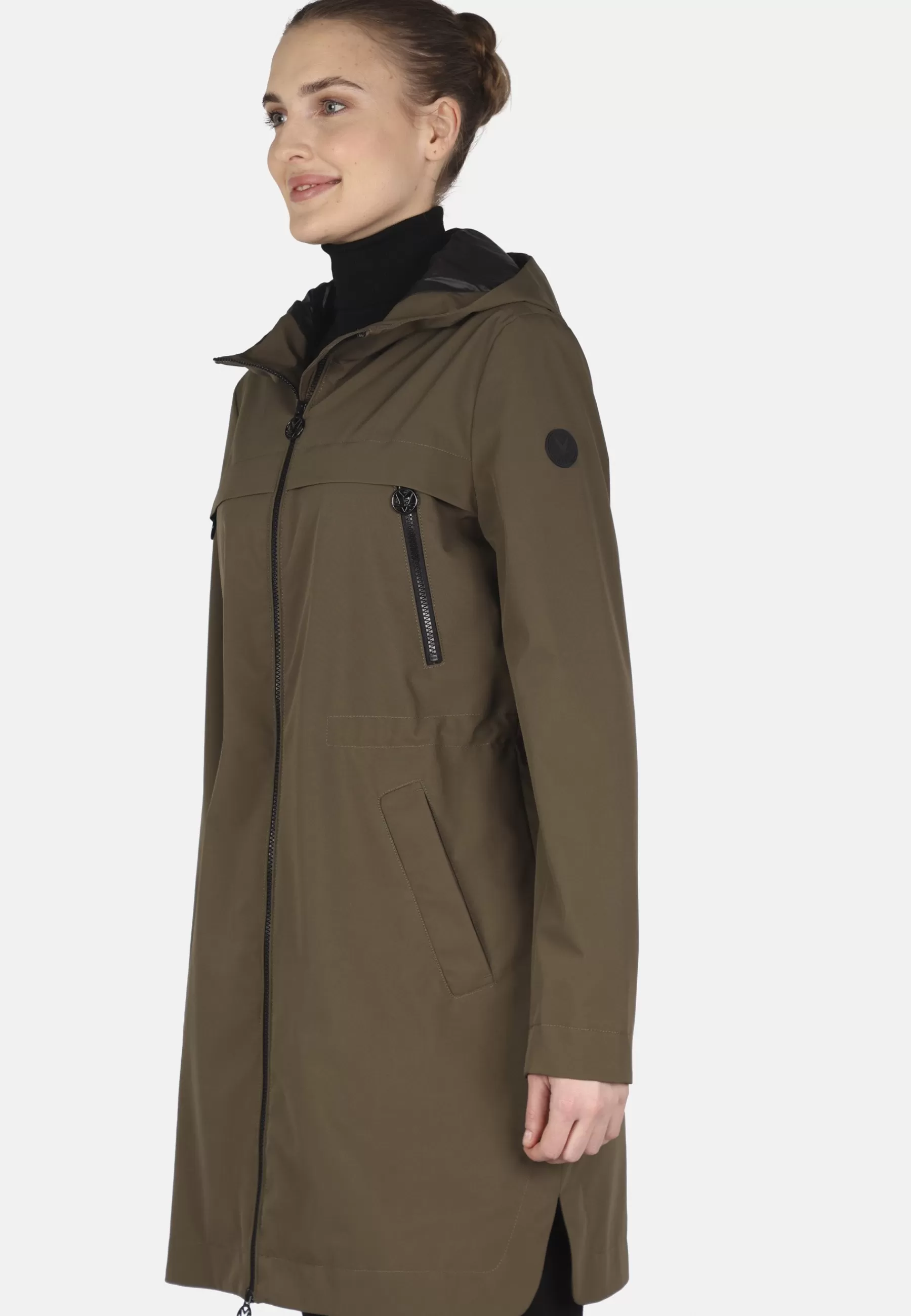 Dames FUCHS SCHMITT Parka's | Weather Protection Mit Kapuze Reissverschluss Tunnelzug An Kapuze Und Taille - Parka