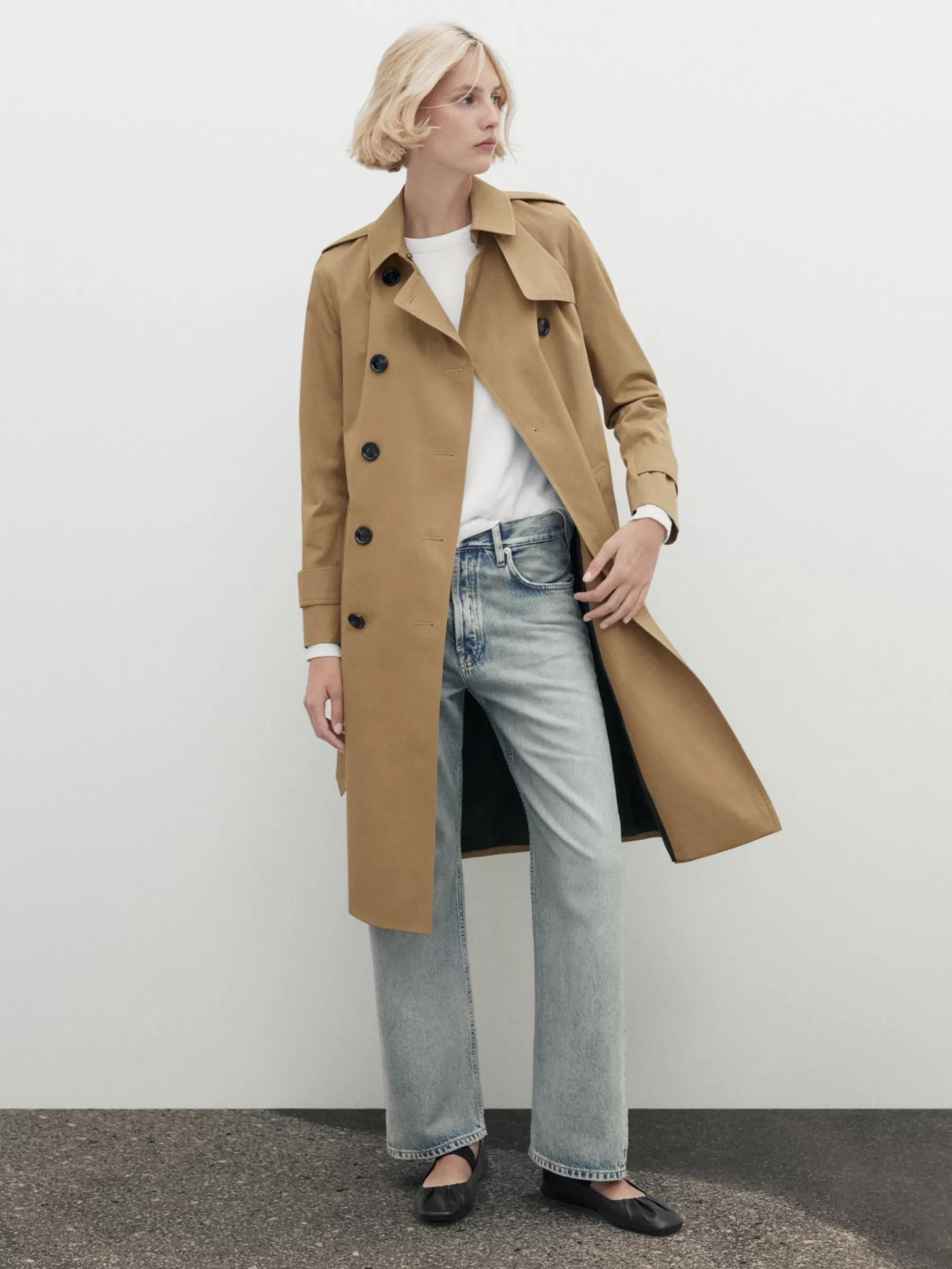 Dames Massimo Dutti Trenchcoats | With Belt - Trenchcoat