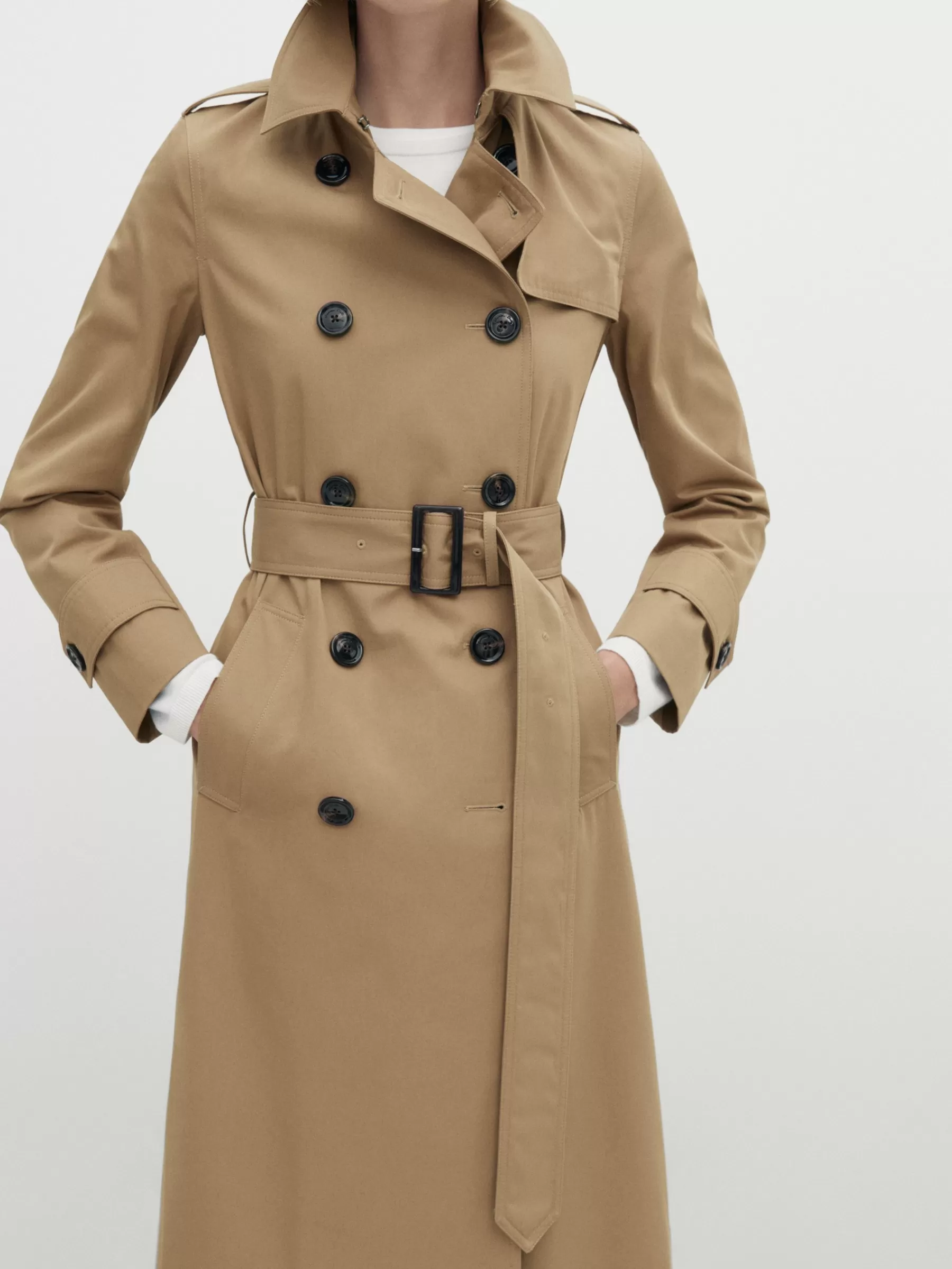 Dames Massimo Dutti Trenchcoats | With Belt - Trenchcoat