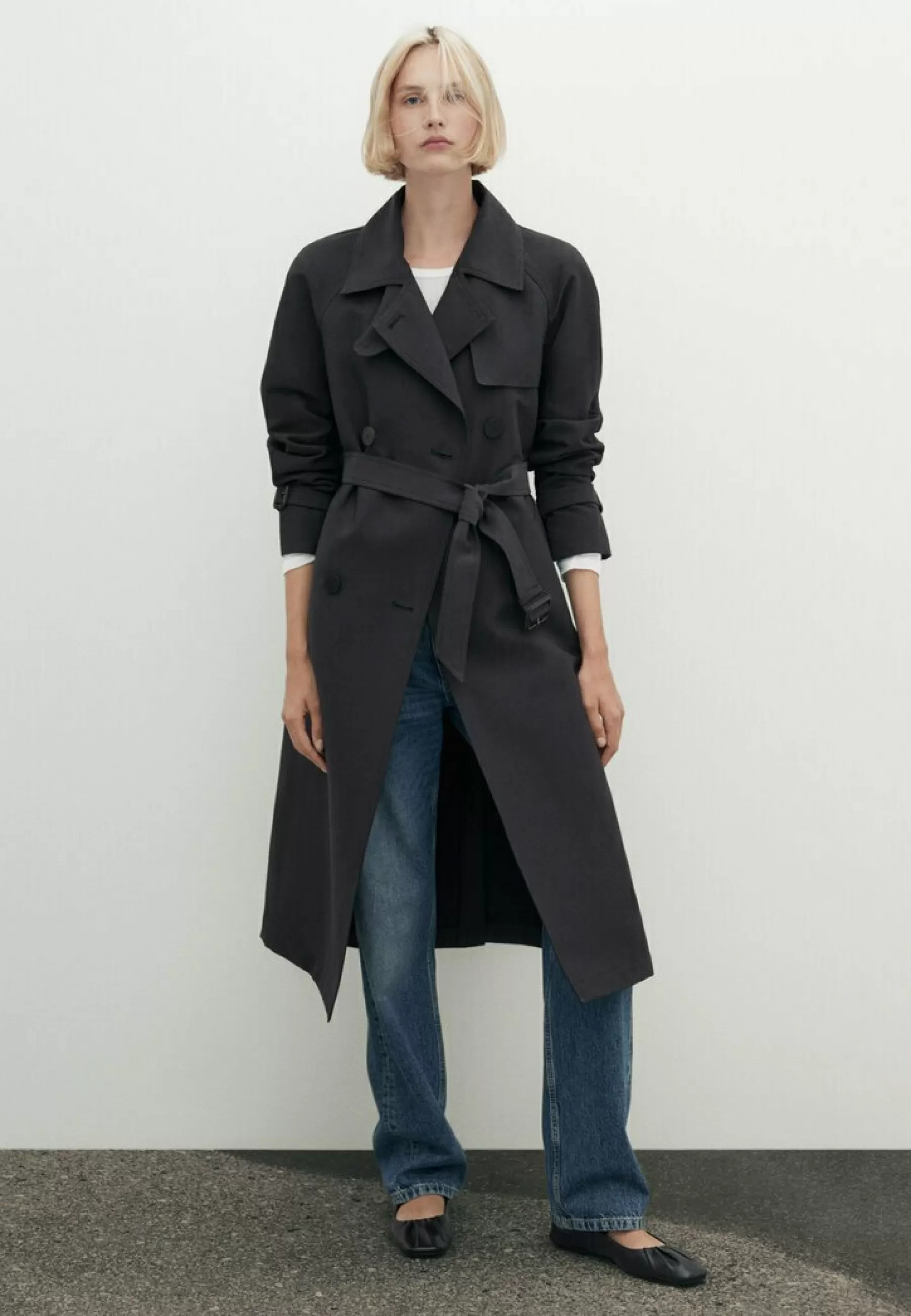 Dames Massimo Dutti Trenchcoats | With Belt - Trenchcoat