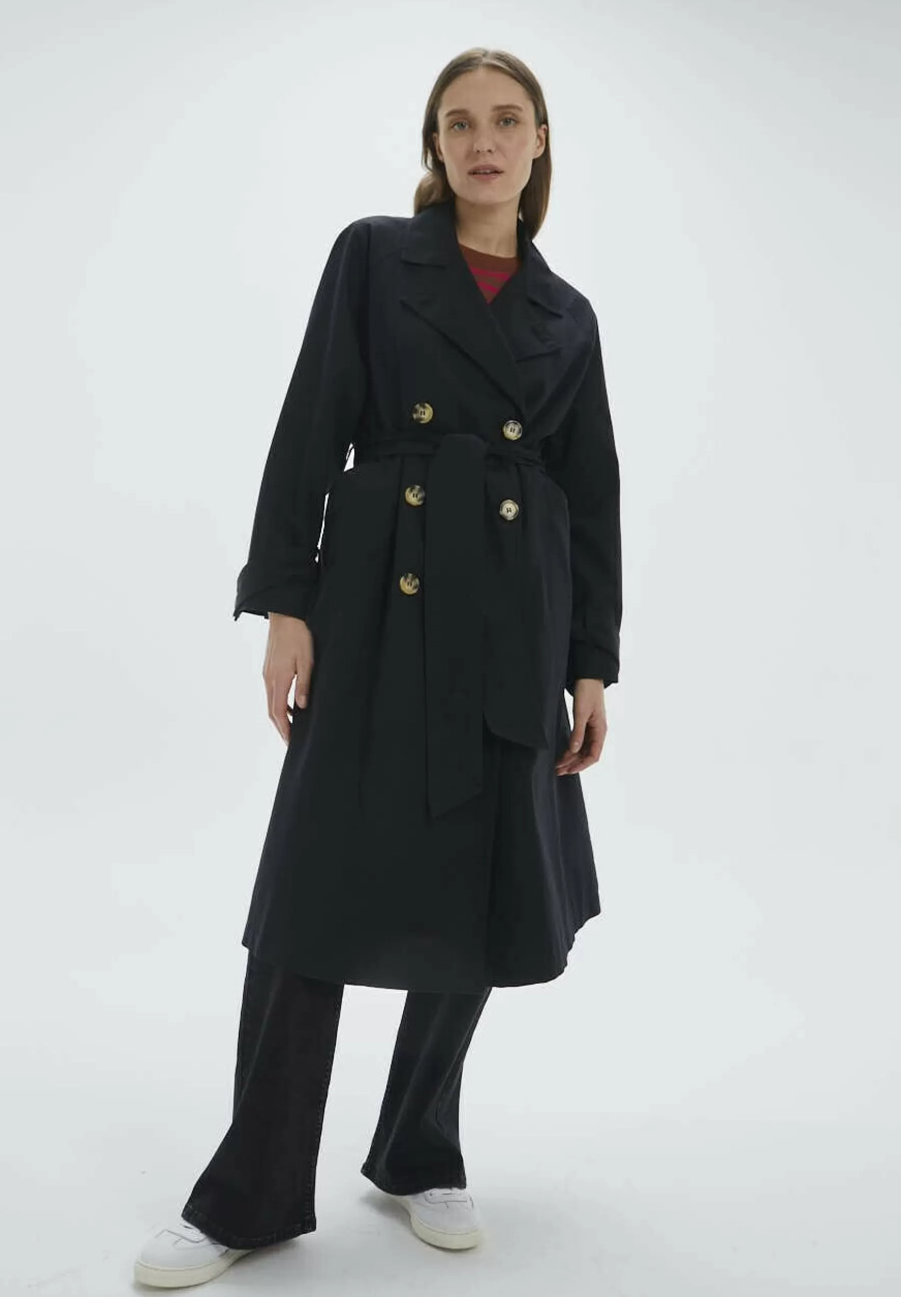 Dames System Action Trenchcoats | With Check - Trenchcoat