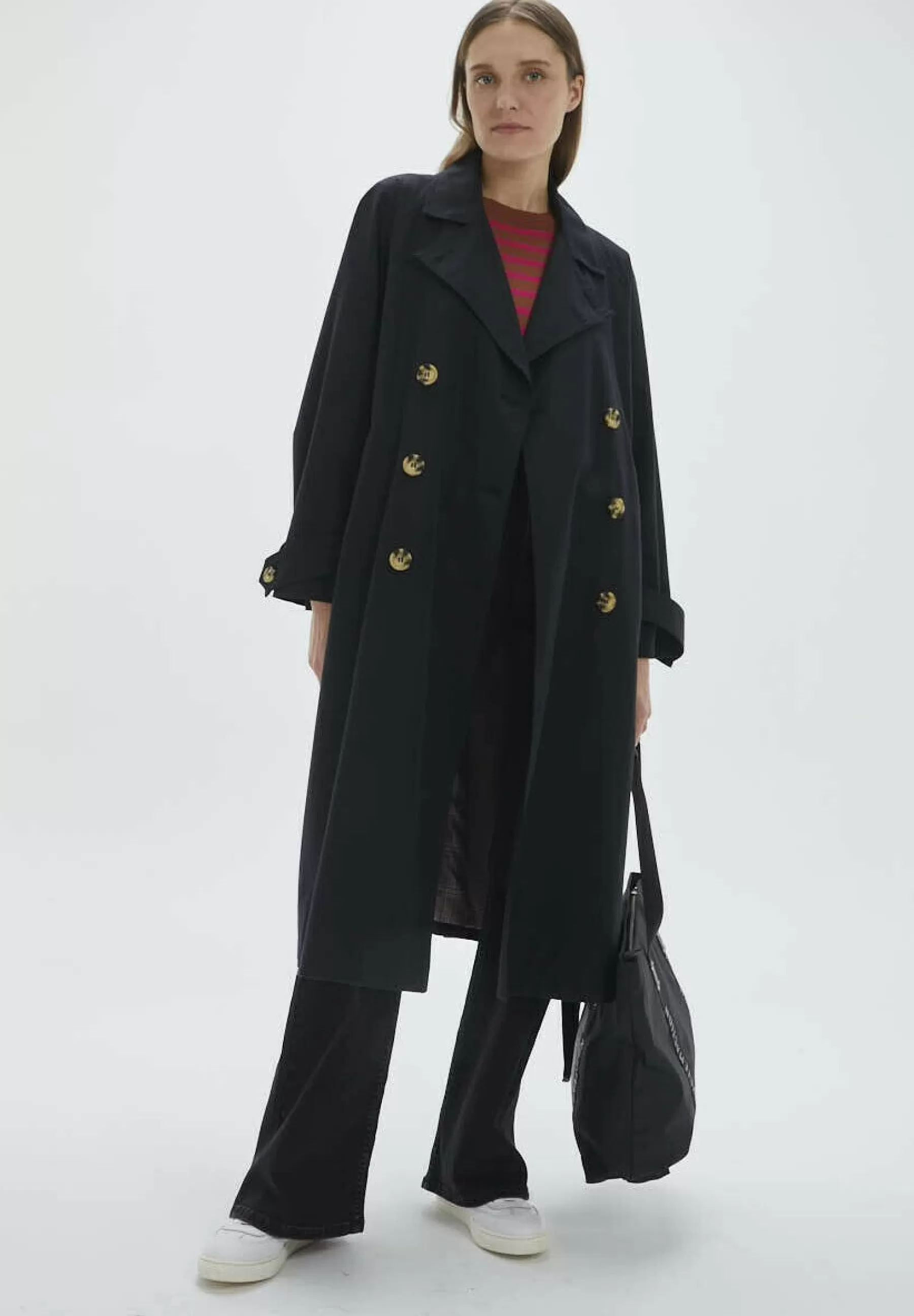 Dames System Action Trenchcoats | With Check - Trenchcoat