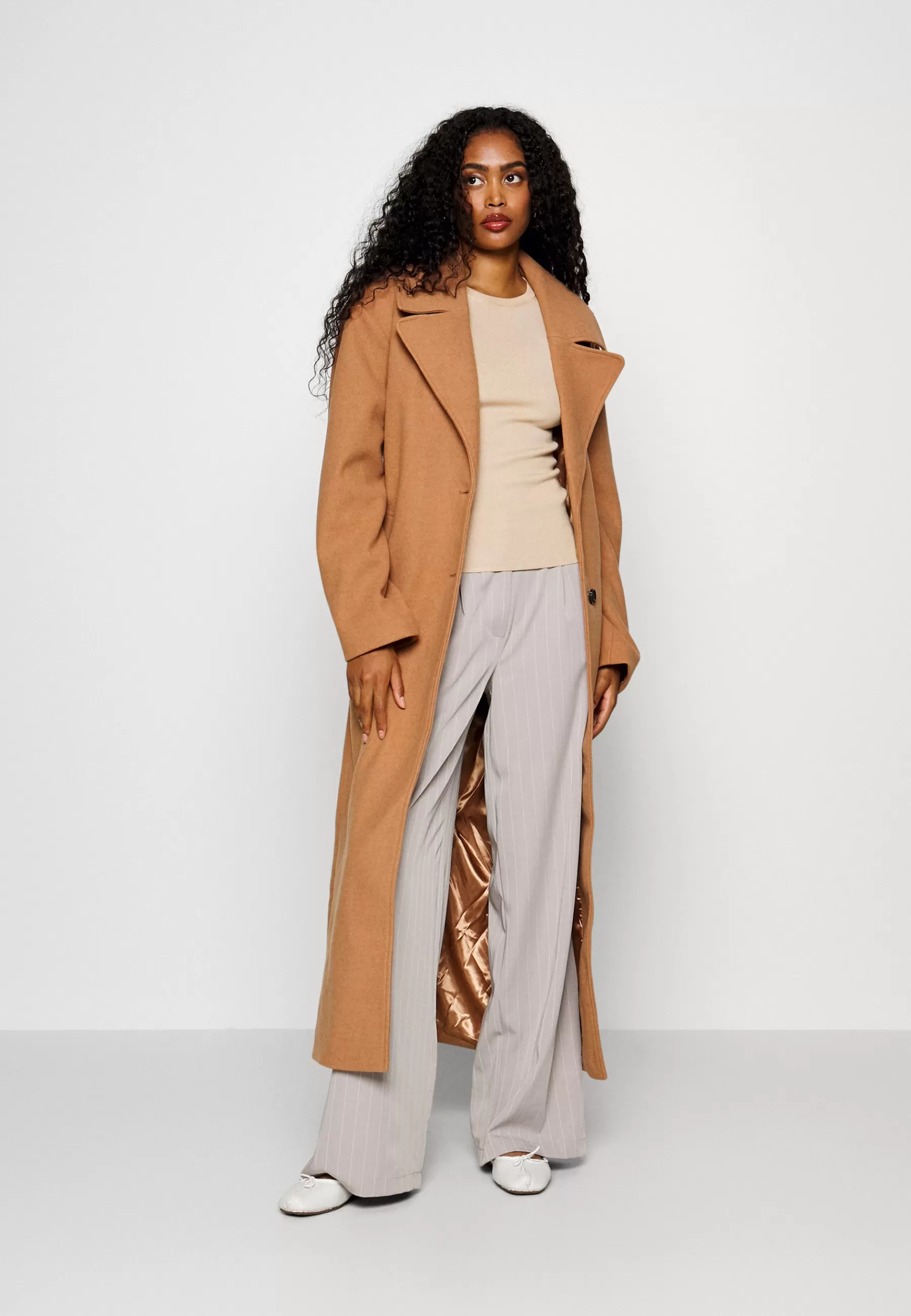 YAS Tall Yasemma Long Button Coat - Mantel>Dames Wollen Jassen